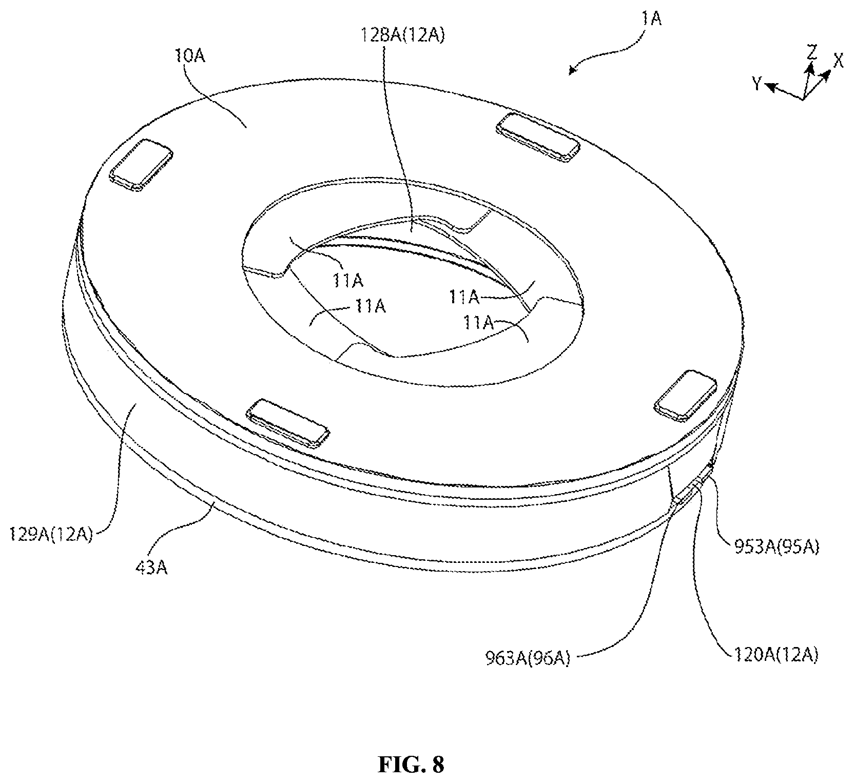 Patent US12099290 Figure 8 – Blade driving device, camera device and electronic apparatus