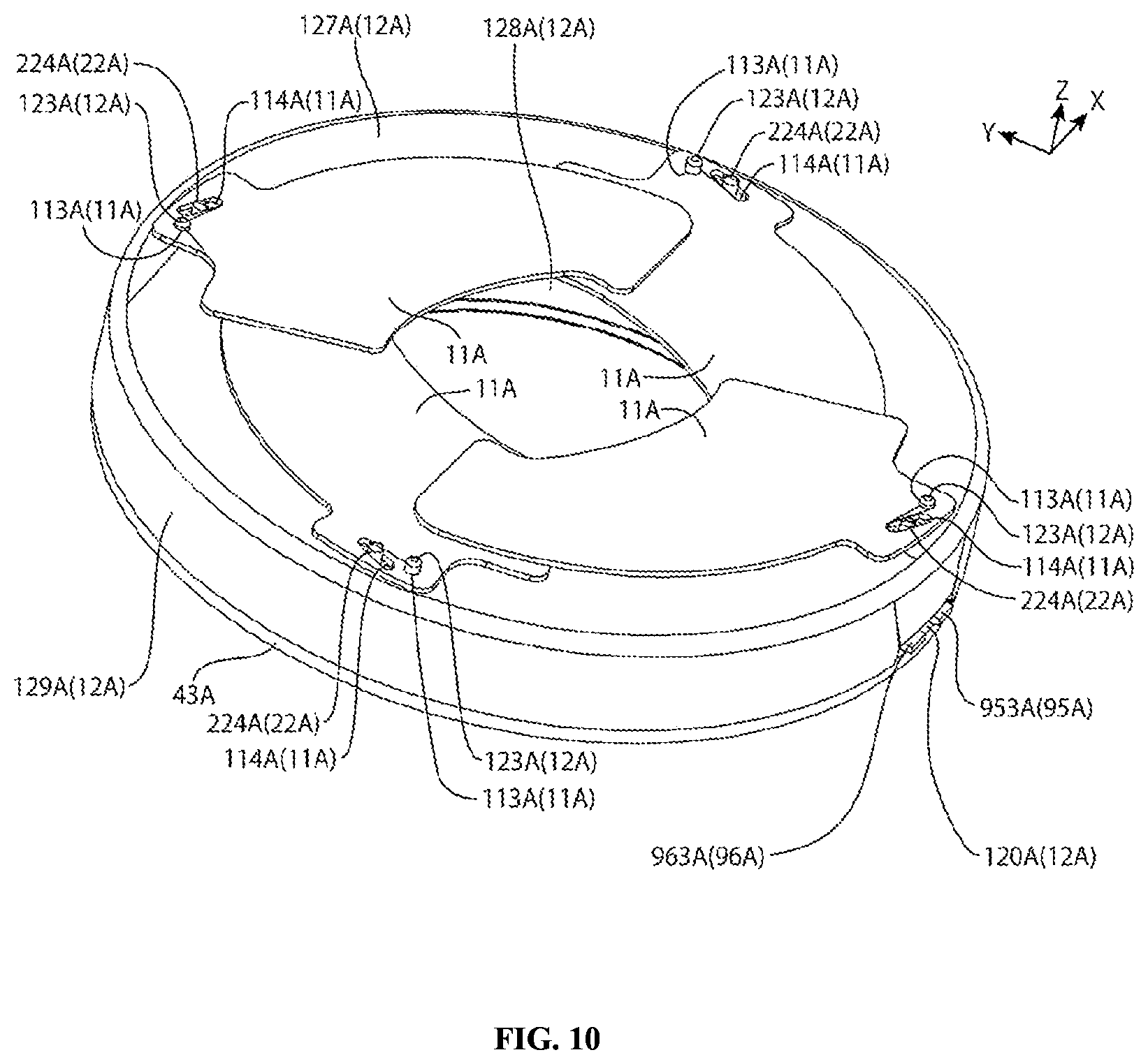 Patent US12099290 Figure 10 – Blade driving device, camera device and electronic apparatus