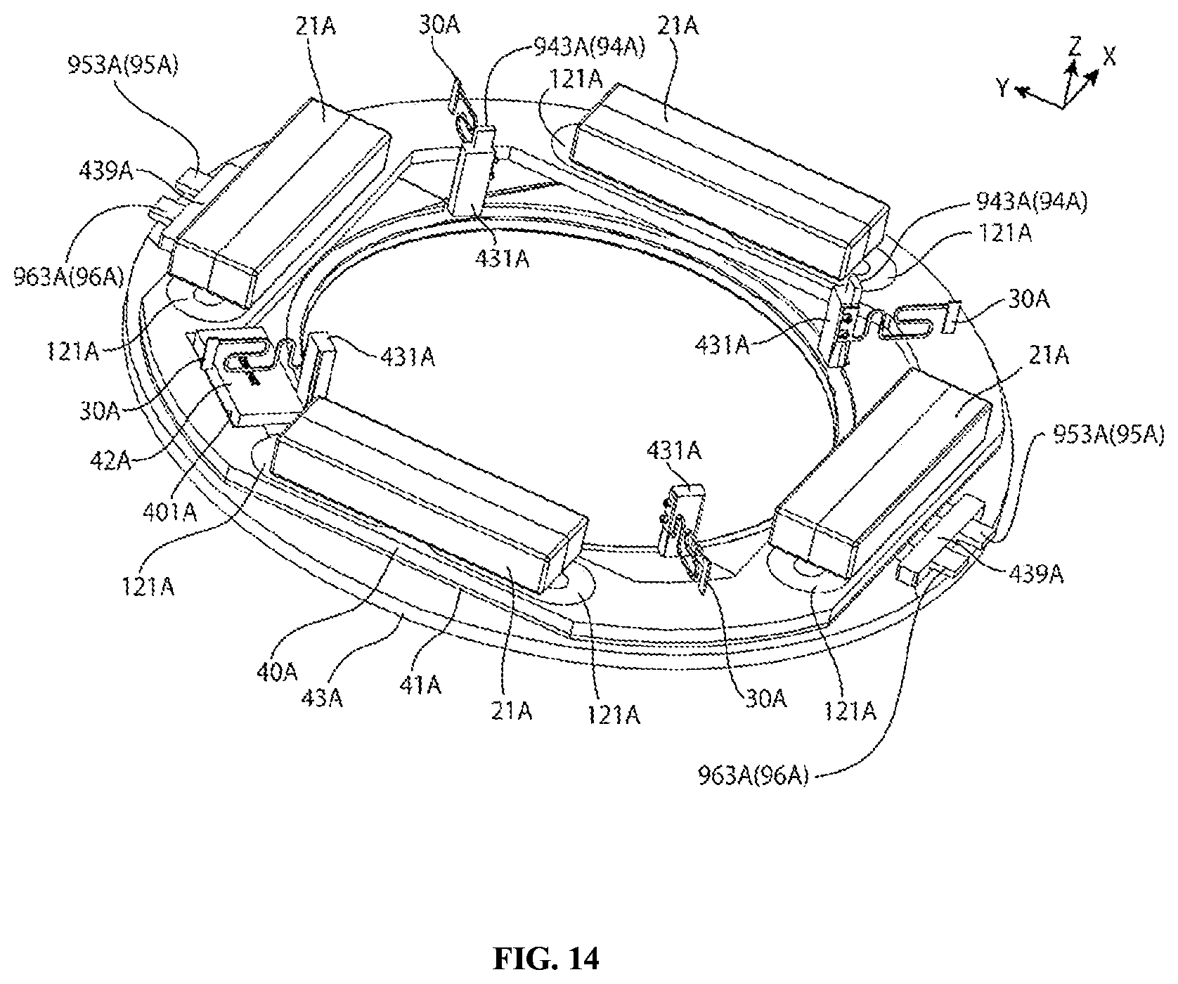 Patent US12099290 Figure 14 – Blade driving device, camera device and electronic apparatus