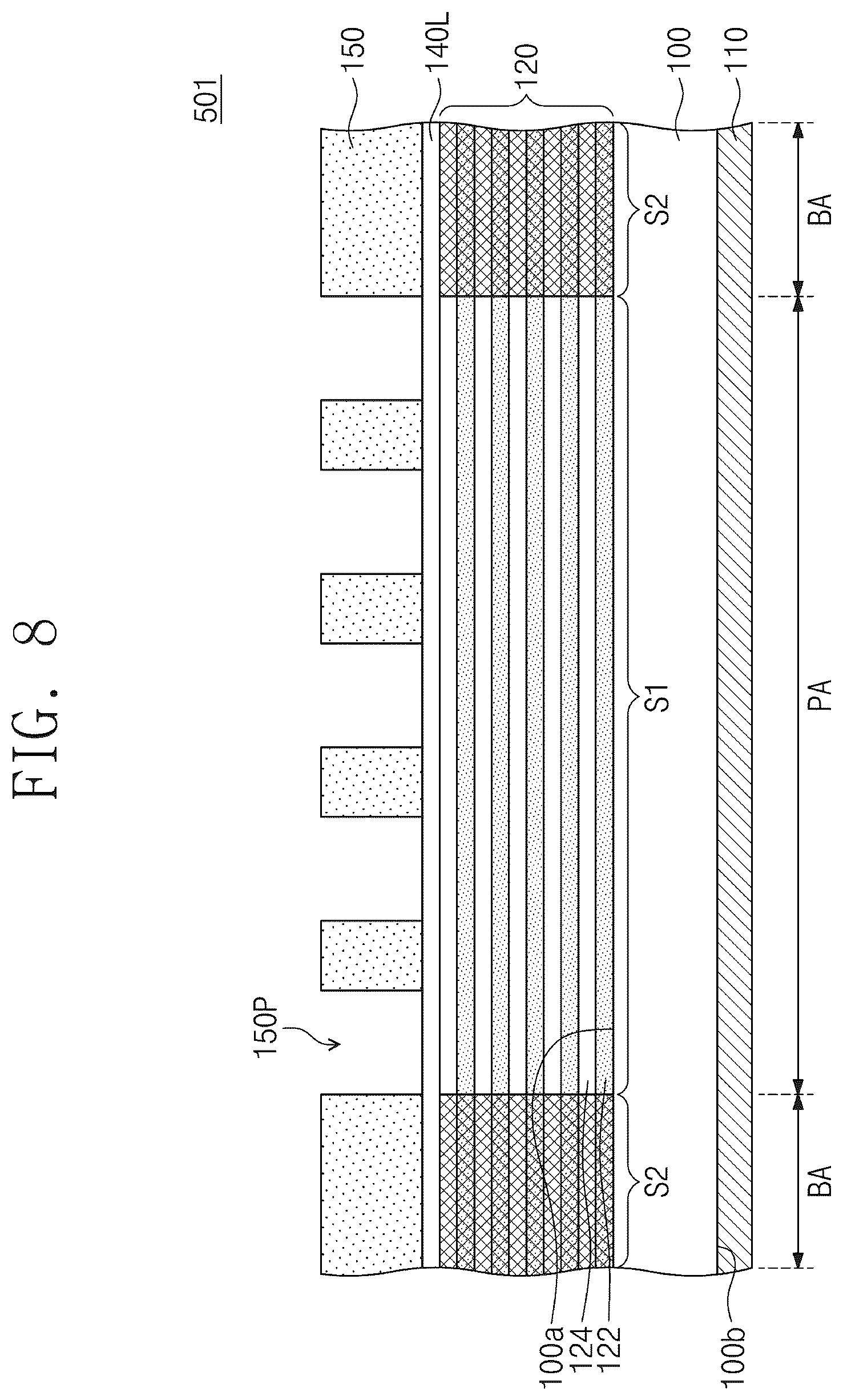 Patent US12099293 Figure 10 – Phase shift mask for extreme ultraviolet lithography and a method of manufacturing a semiconductor device using the same