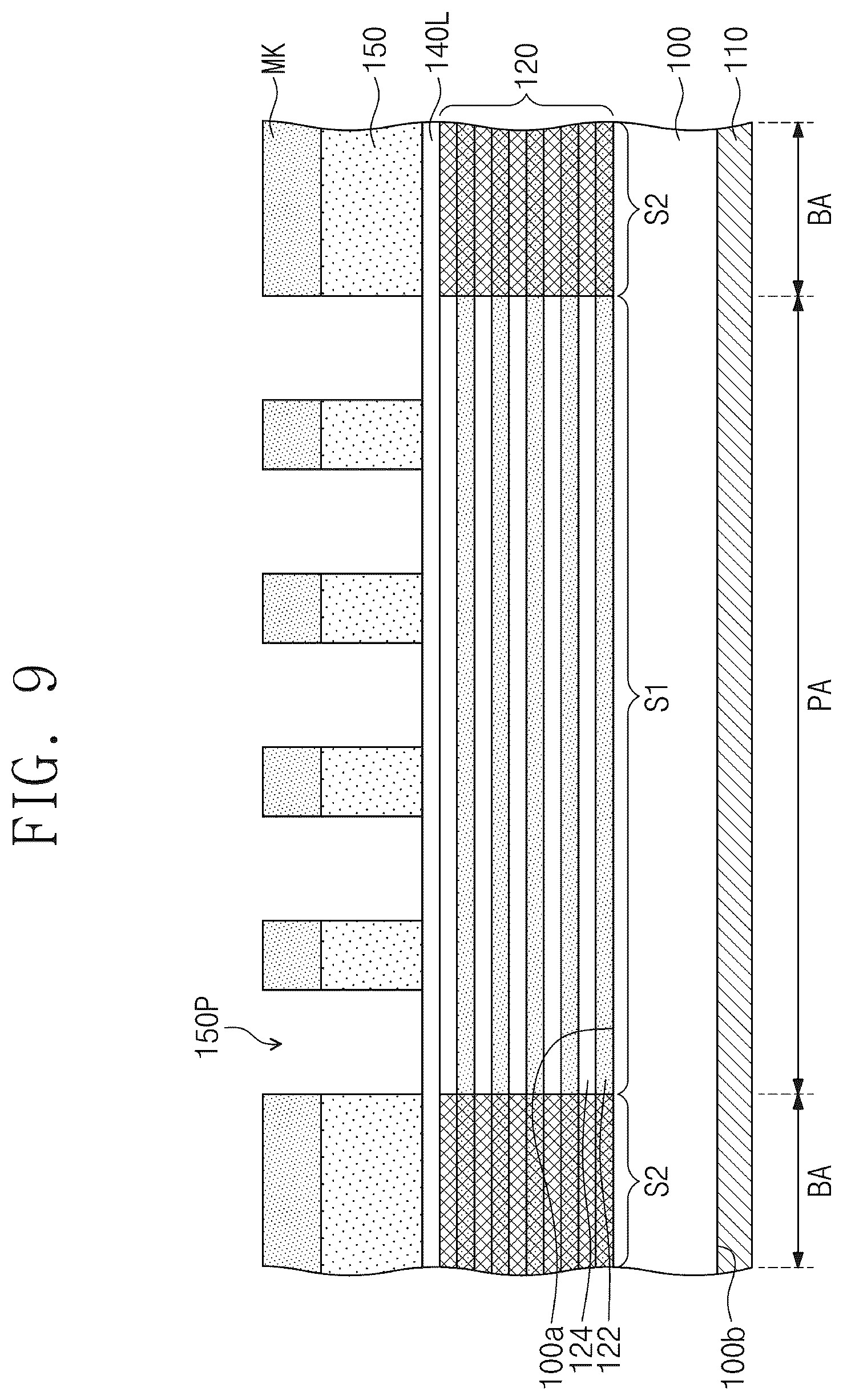 Patent US12099293 Figure 11 – Phase shift mask for extreme ultraviolet lithography and a method of manufacturing a semiconductor device using the same