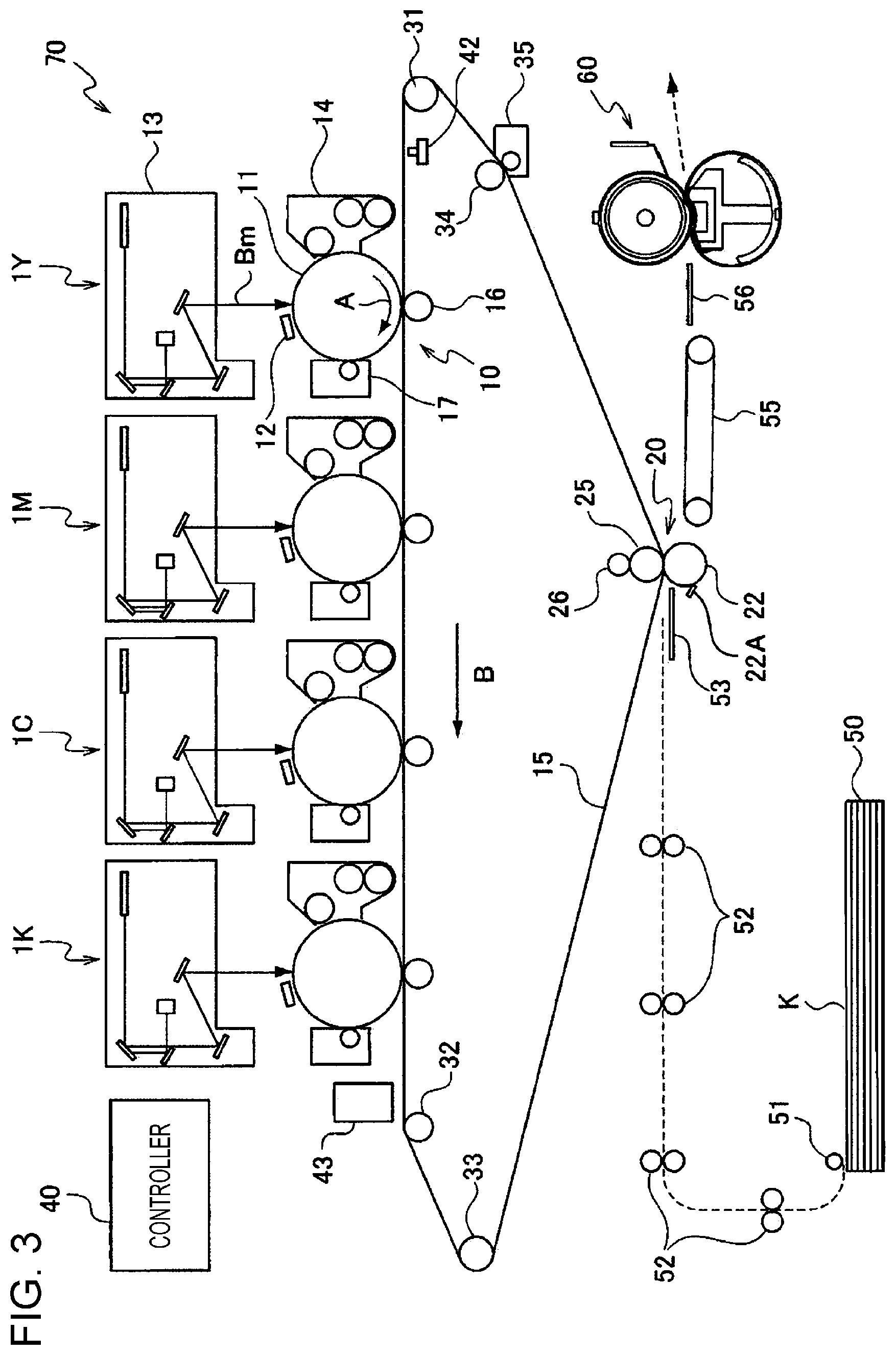 Patent US12099314 Figure 3 – Image forming apparatus member, transfer device, and image forming apparatus