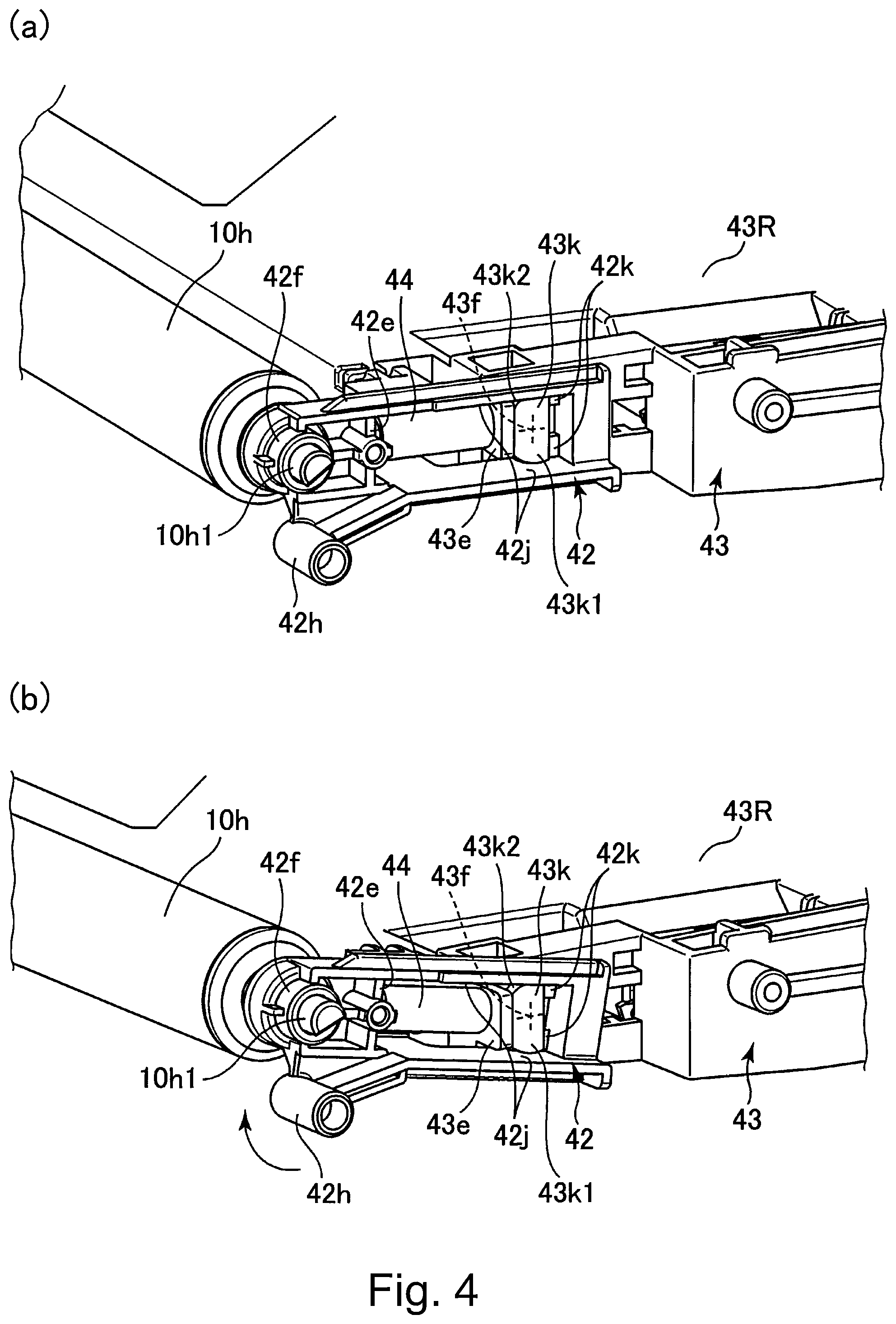 Patent US12099317 Figure 4 – Image forming apparatus having a detachable transfer unit including transfer belt and a swingable cleaning unit