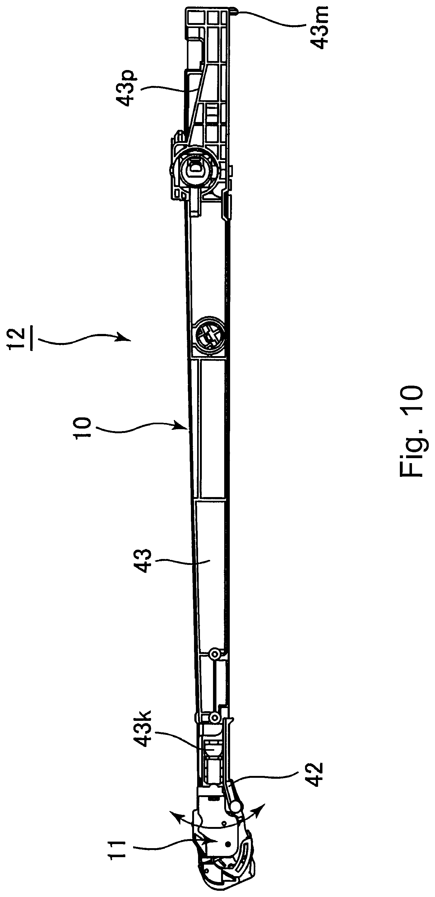 Patent US12099317 Figure 10 – Image forming apparatus having a detachable transfer unit including transfer belt and a swingable cleaning unit