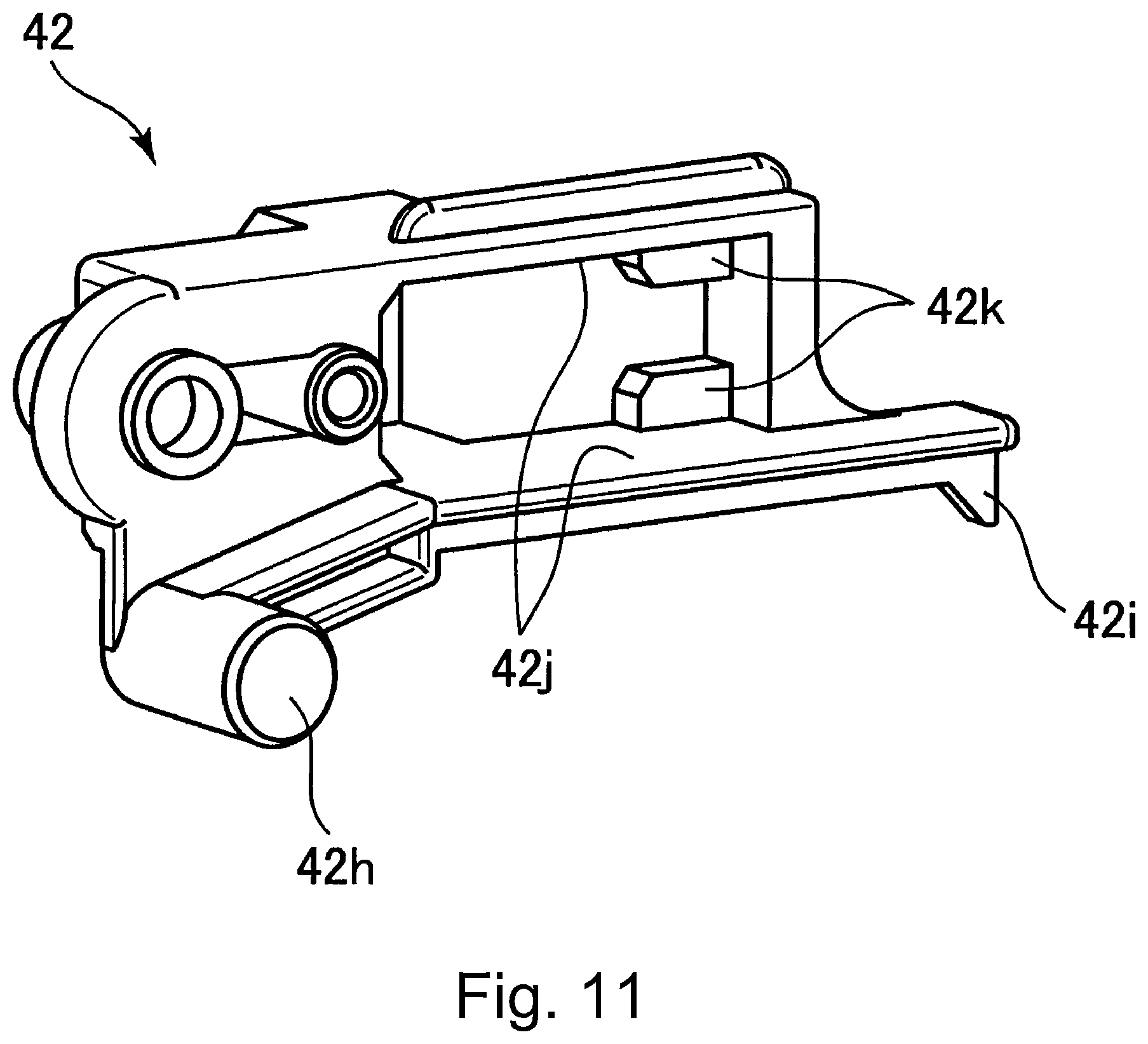 Patent US12099317 Figure 11 – Image forming apparatus having a detachable transfer unit including transfer belt and a swingable cleaning unit