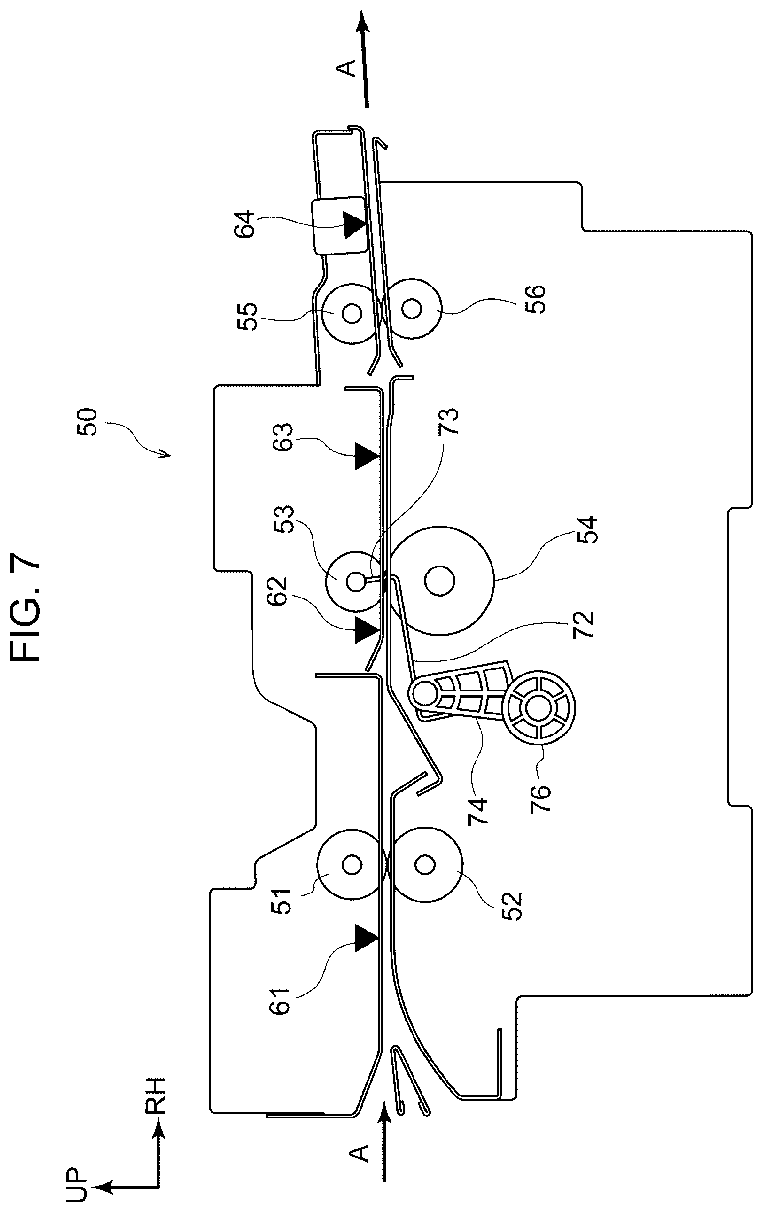 Patent US12099318 Figure 7 – Image forming apparatus including a circumferential rotation unit