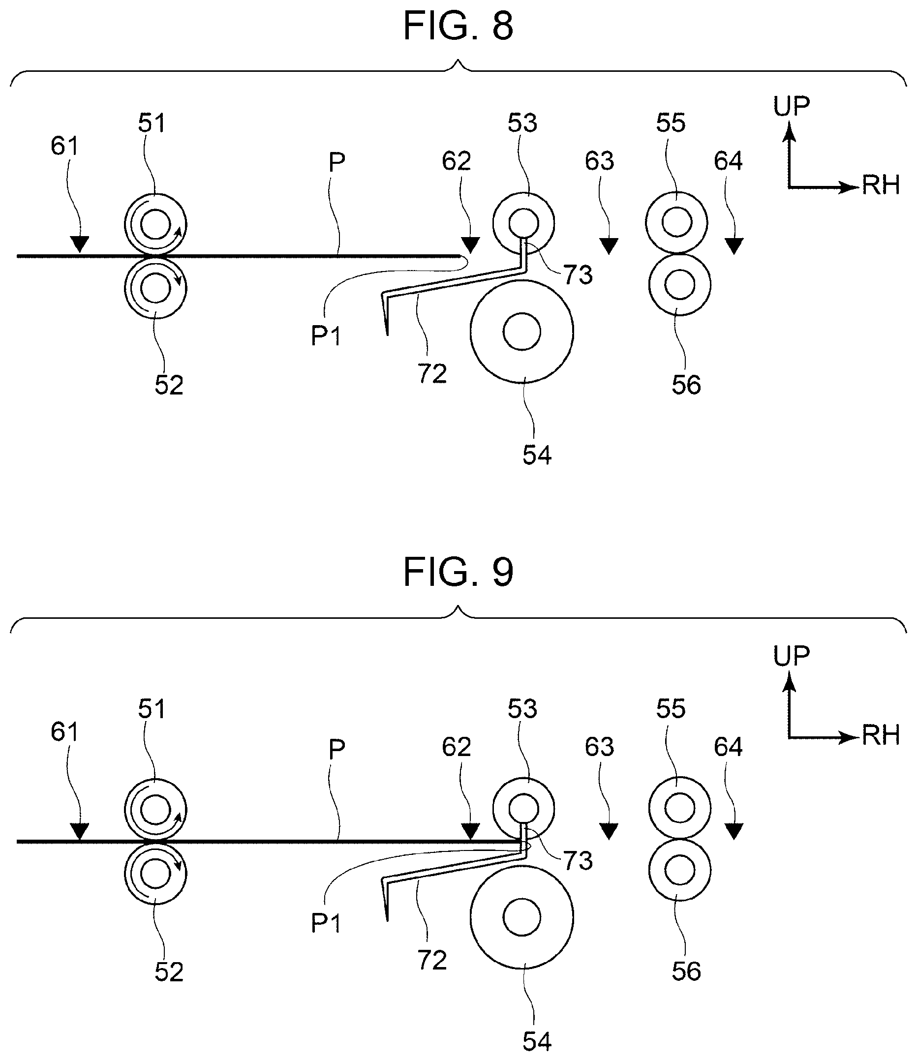 Patent US12099318 Figure 8 – Image forming apparatus including a circumferential rotation unit