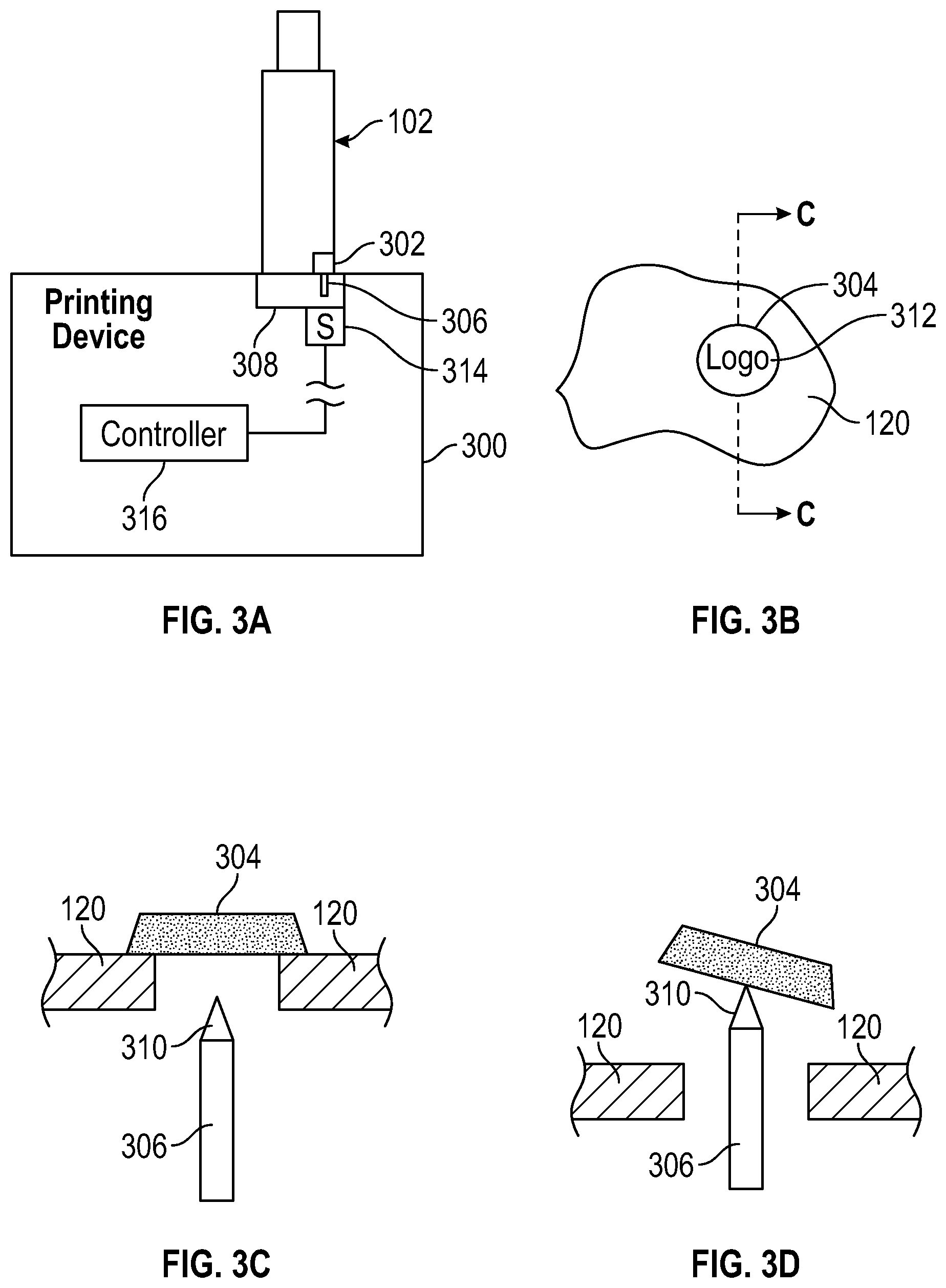 Patent US12099320 Figure 3 – Physical indicators of print material refill containers