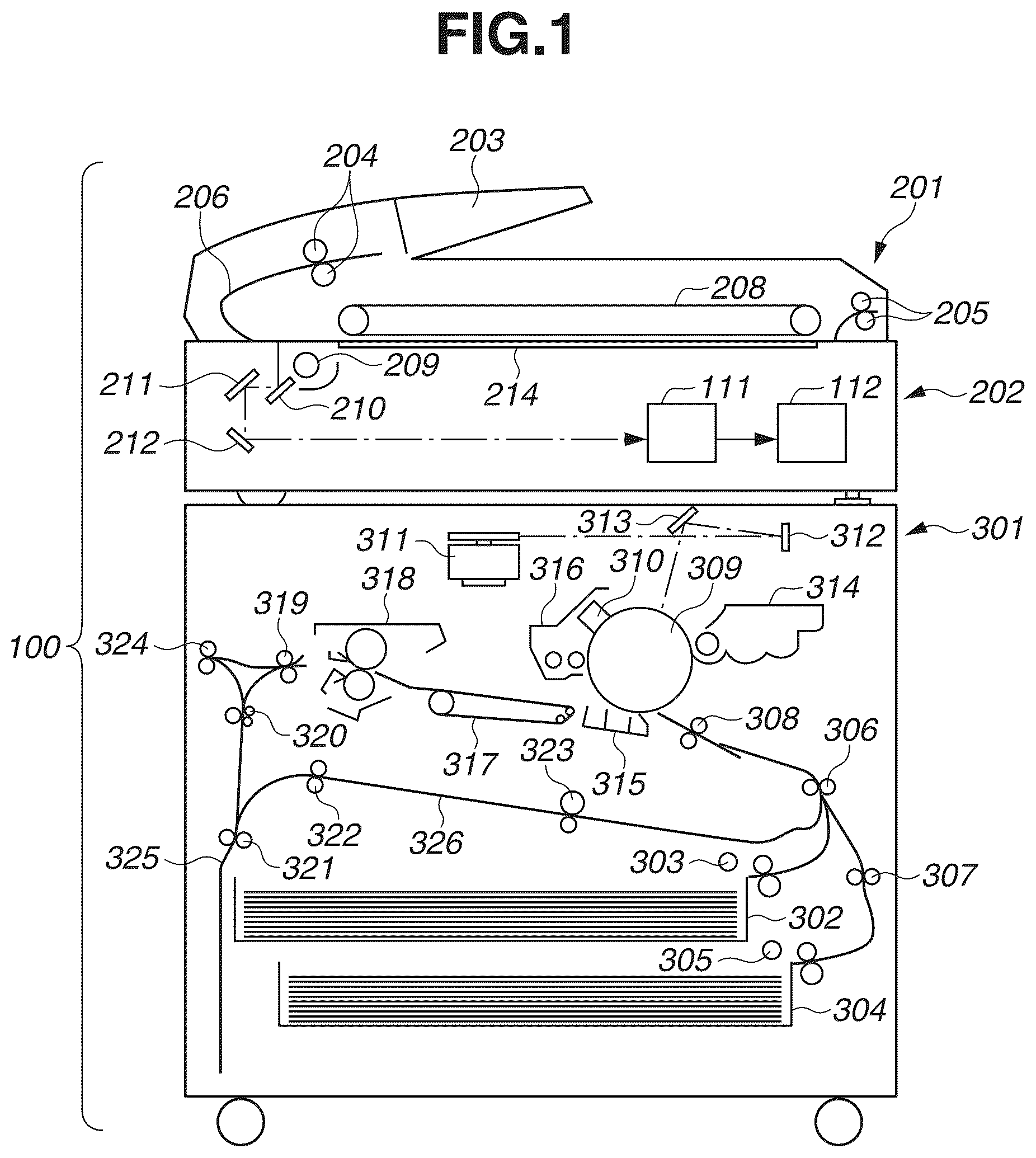 Patent US12099322 Figure 1 – Power supply apparatus for performing wireless communication between first circuit and second circuit insulated from first circuit, and image forming apparatus including power supply apparatus