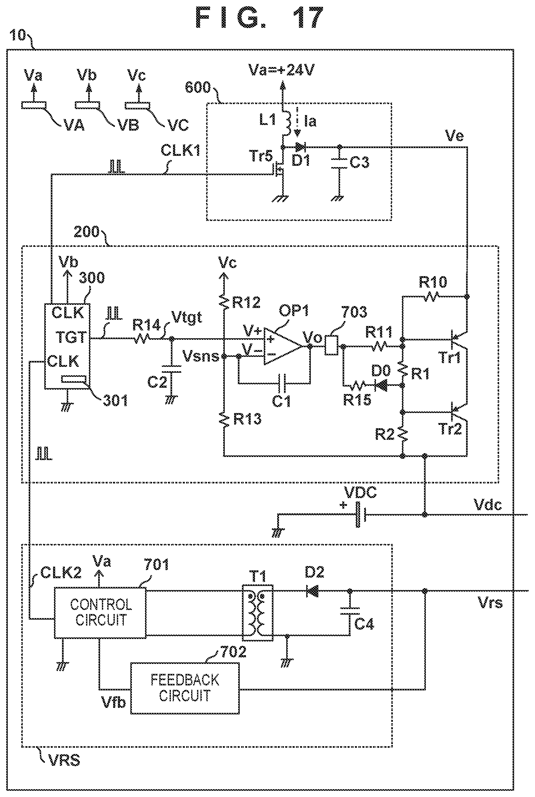 Patent US12099323 Figure 17 – Power supply apparatus for supplying various voltages and image forming apparatus operating on voltage supplied from power supply apparatus