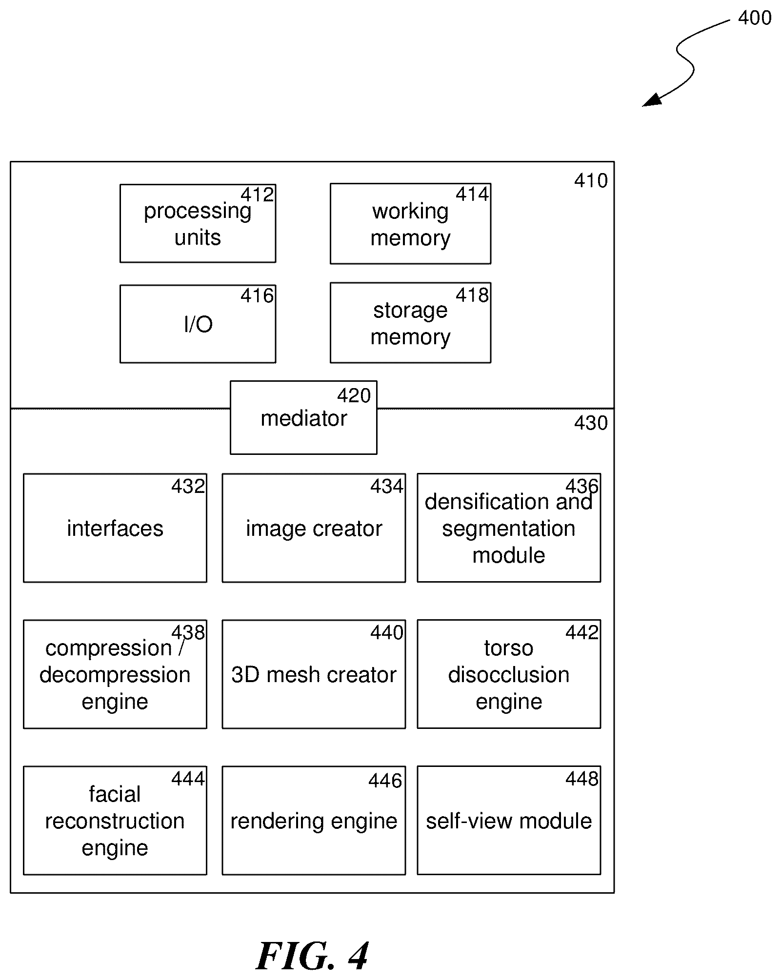 Patent US12099327 Figure 6 – Holographic calling for artificial reality