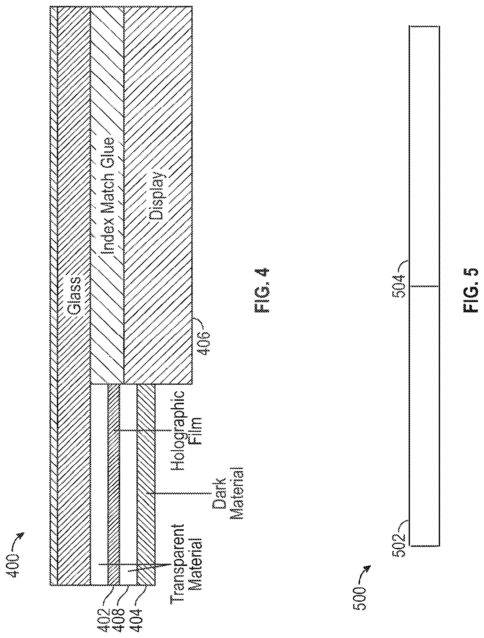 Patent US12099328 Figure 4 – Holographic decorated glass for screen color matching