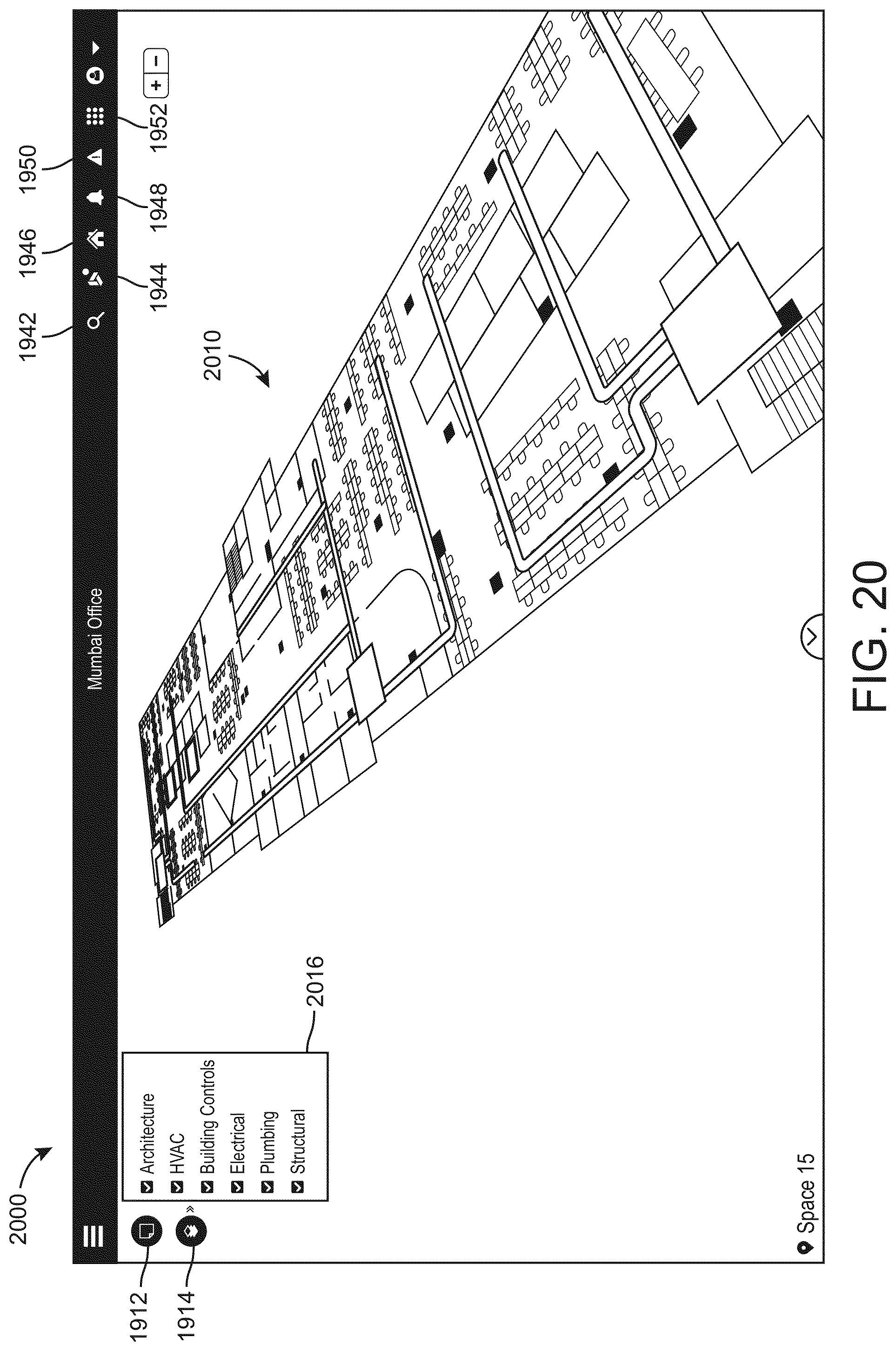 Patent US12099334 Figure 20 – Systems and methods for presenting multiple BIM files in a single interface