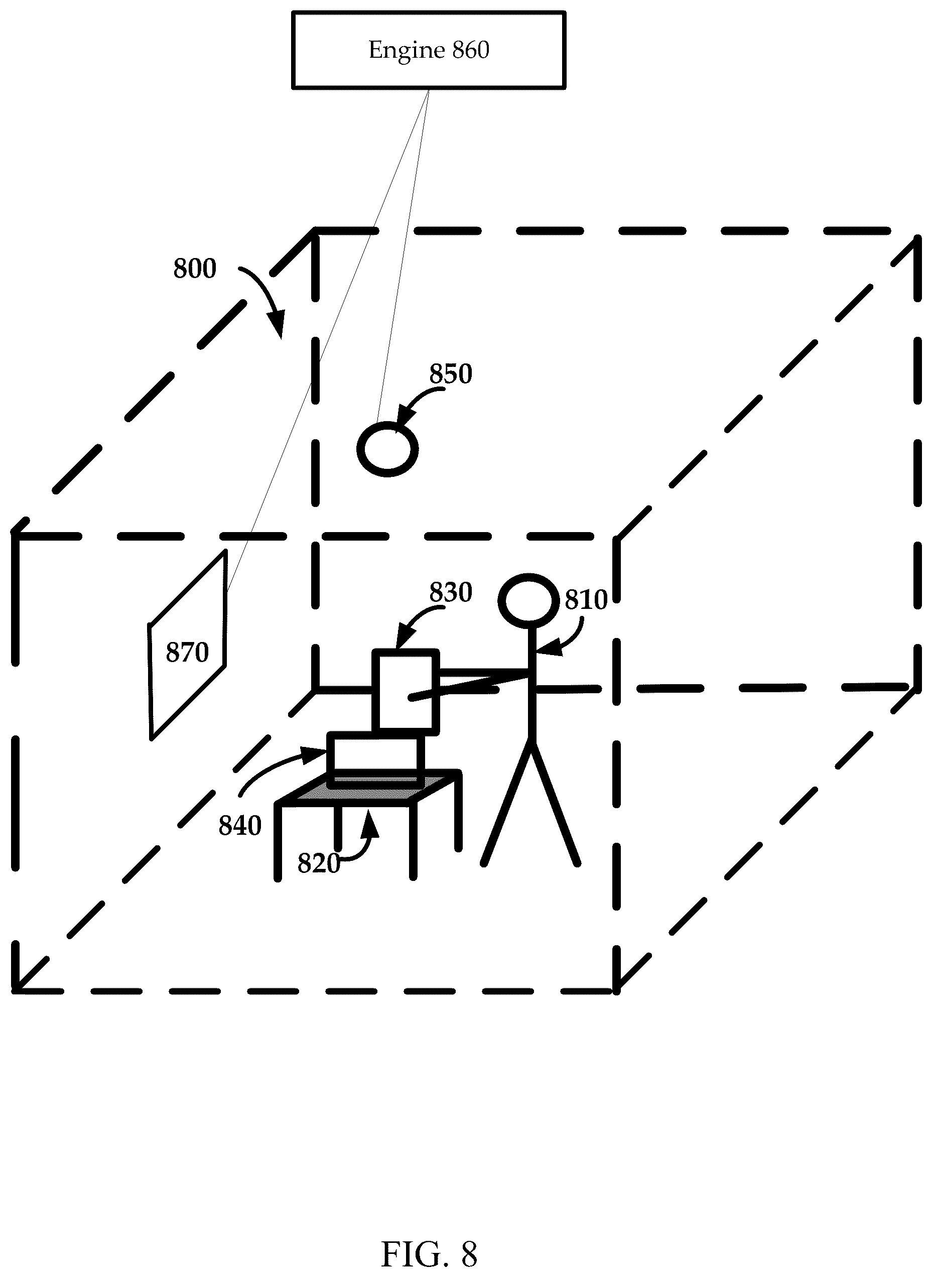 Patent US12099344 Figure 8 – Workspace actor selection systems and methods