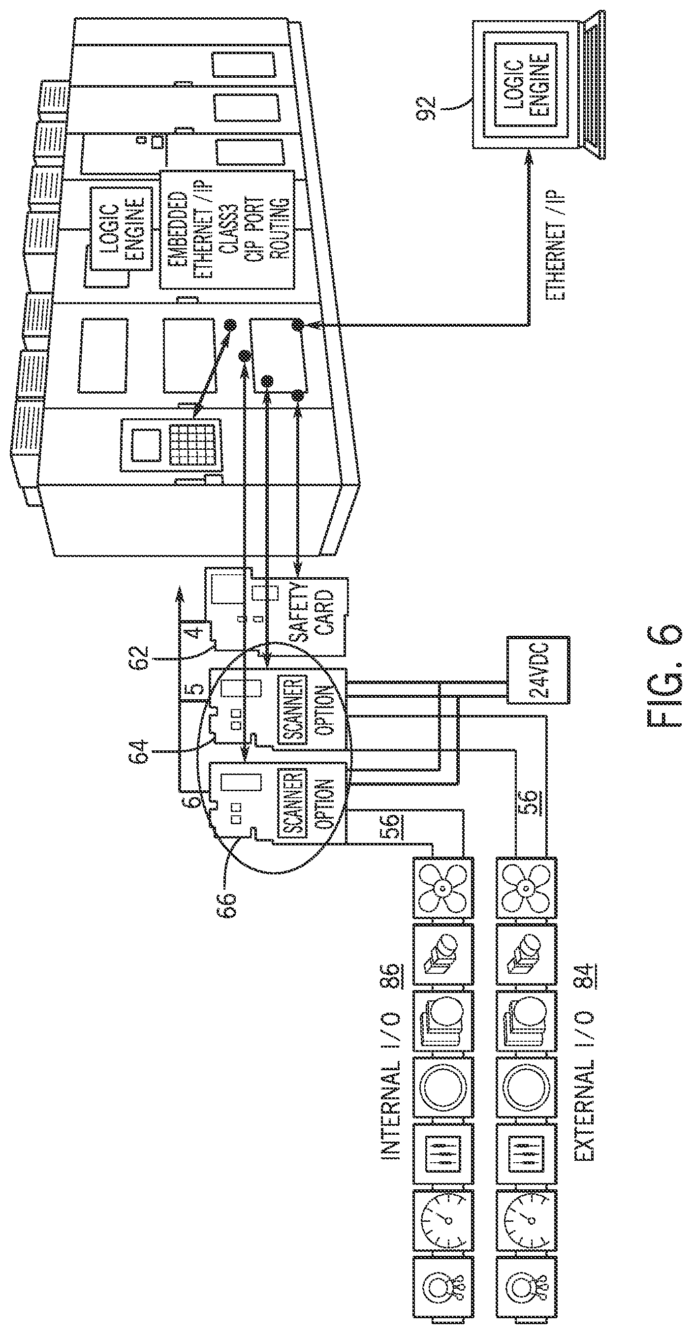 Patent US12099347 Figure 6 – Option card for facilitating communication in drive applications
