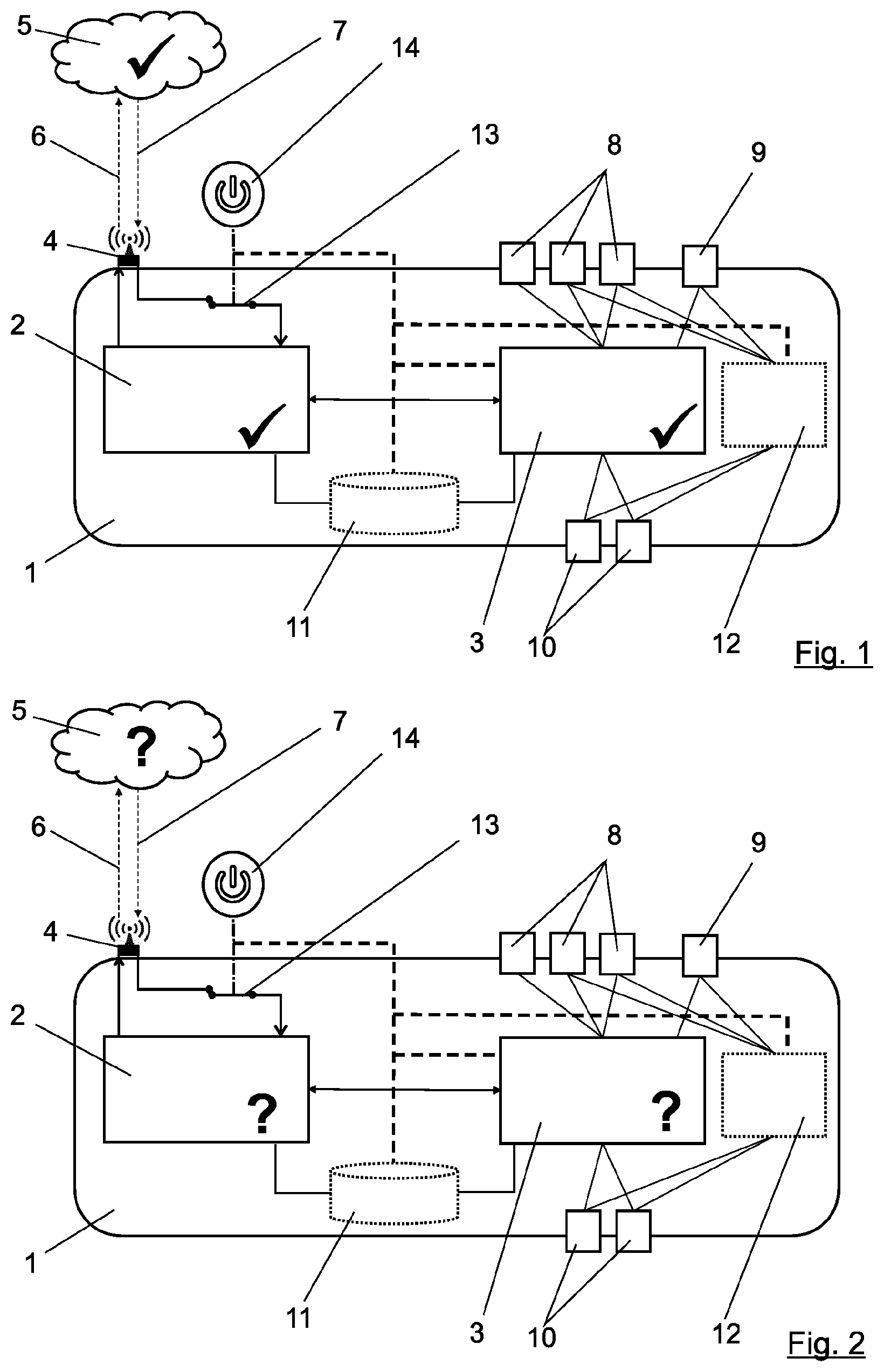 Patent US12099355 Figure 1 – Control device and method for assuming control