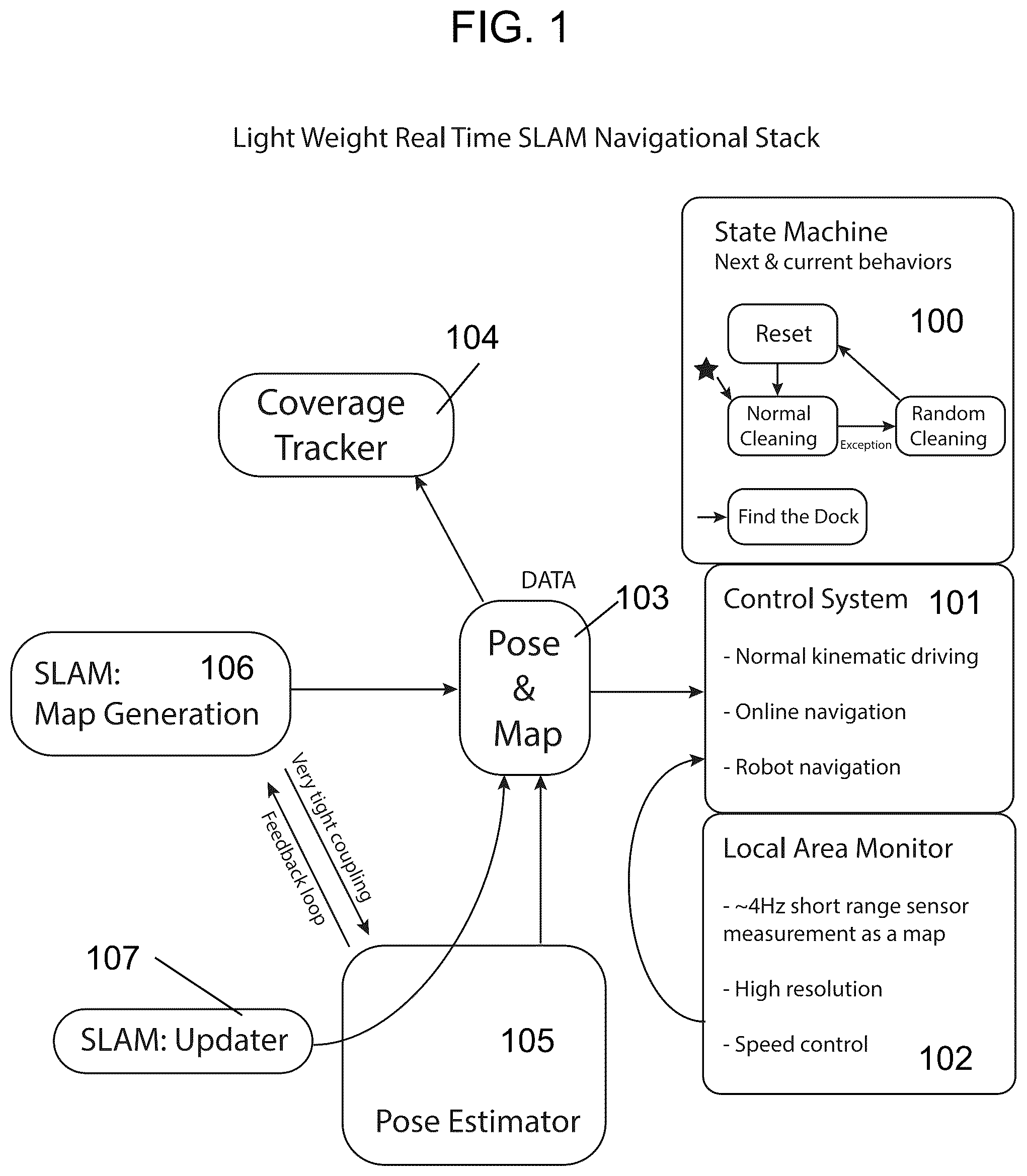 Patent US12099357 — Method for robotic devices to authenticate users — Figure 1