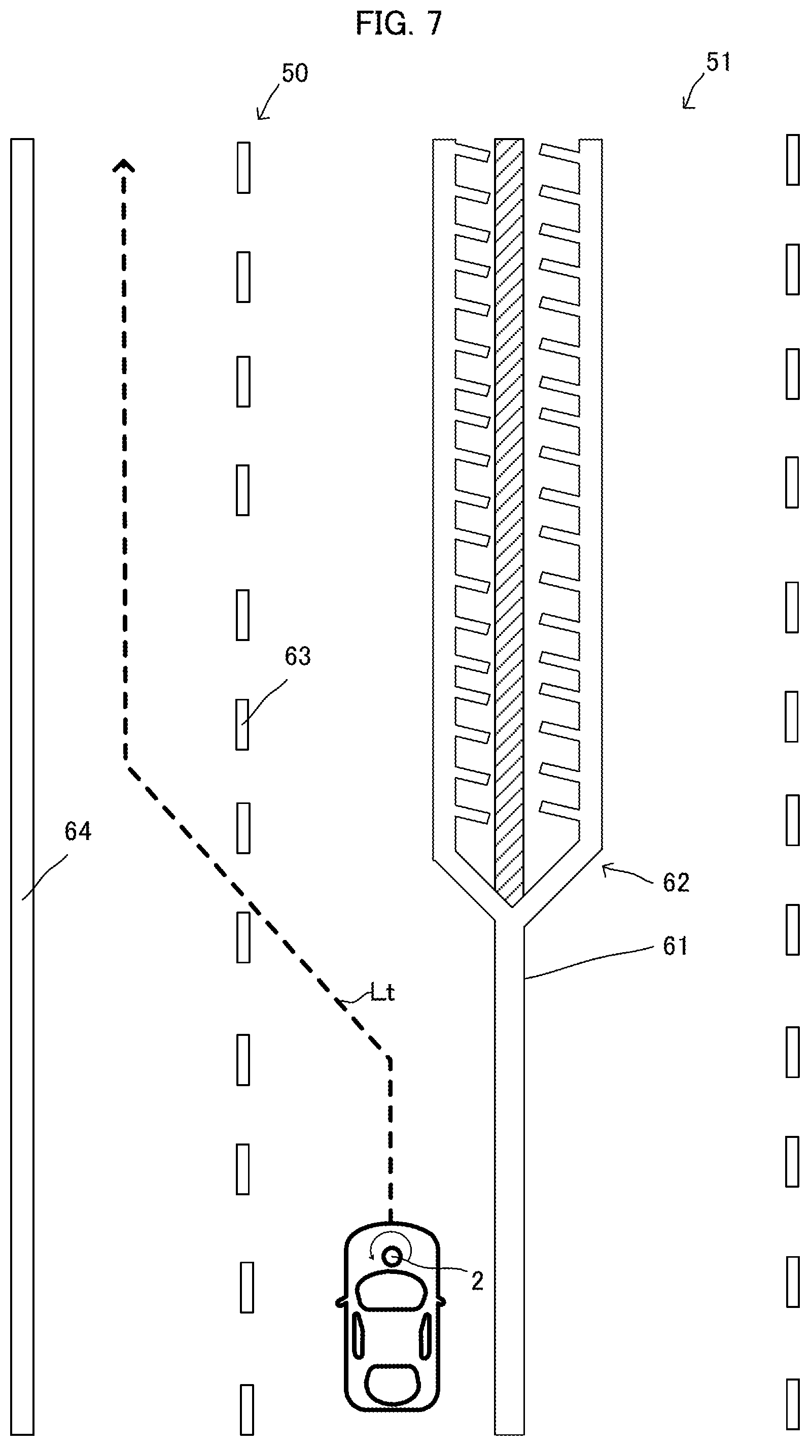 Patent US12099361 Figure 5 – Output device, control method, program and storage medium for control of a moving body based on road marking detection accuracy