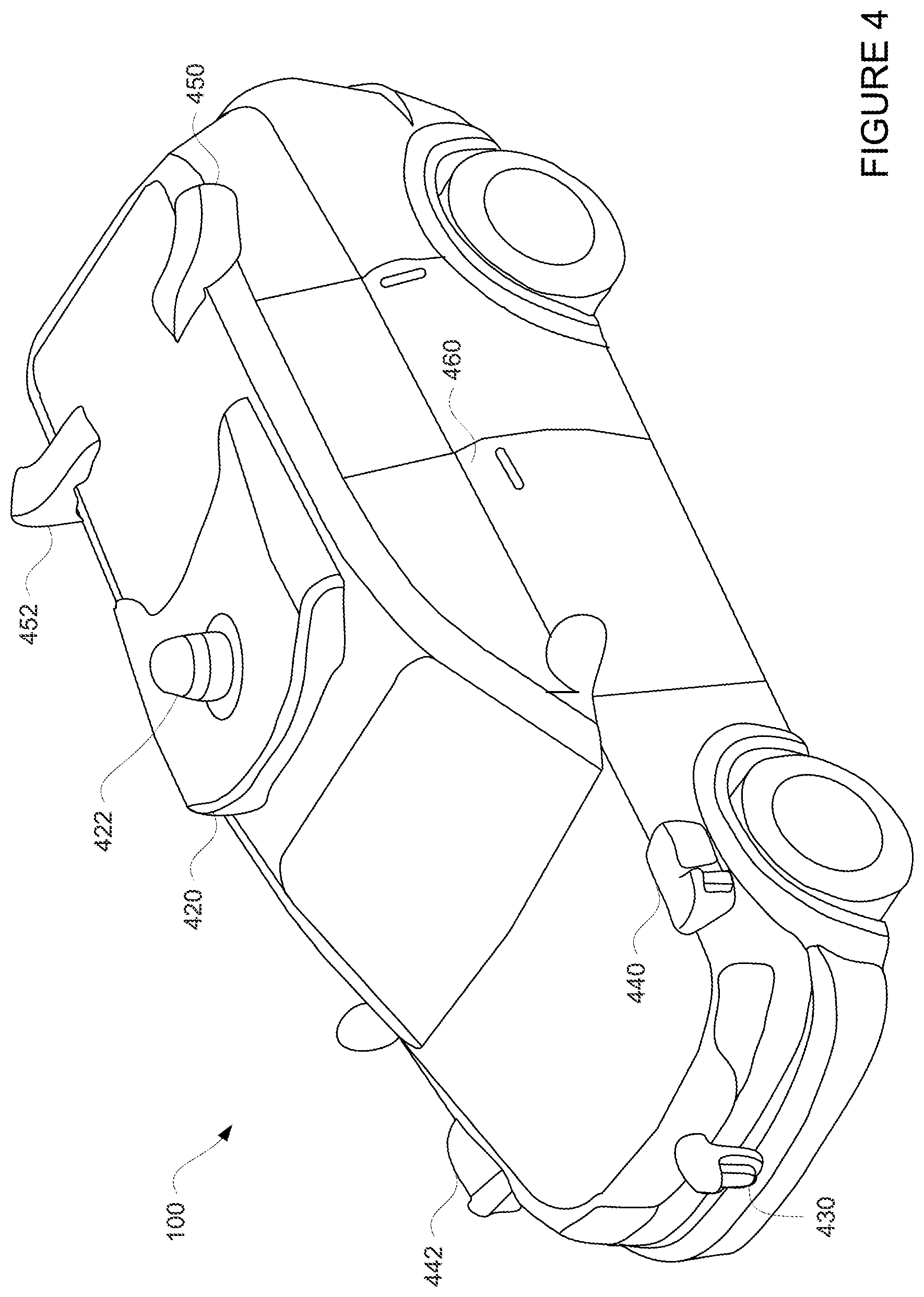 Patent US12099365 Figure 4 – Determining and responding to an internal status of a vehicle