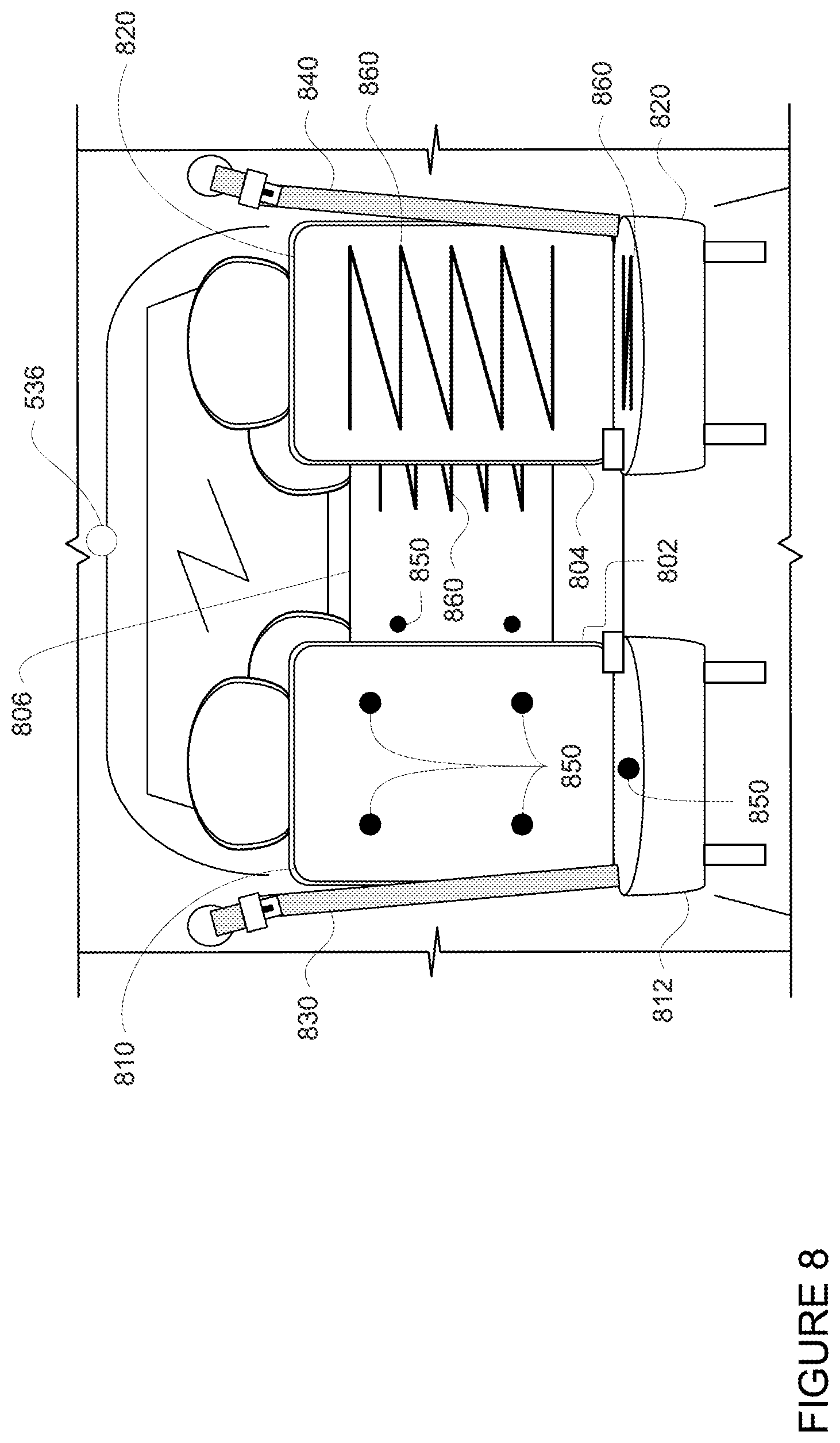Patent US12099365 Figure 8 – Determining and responding to an internal status of a vehicle
