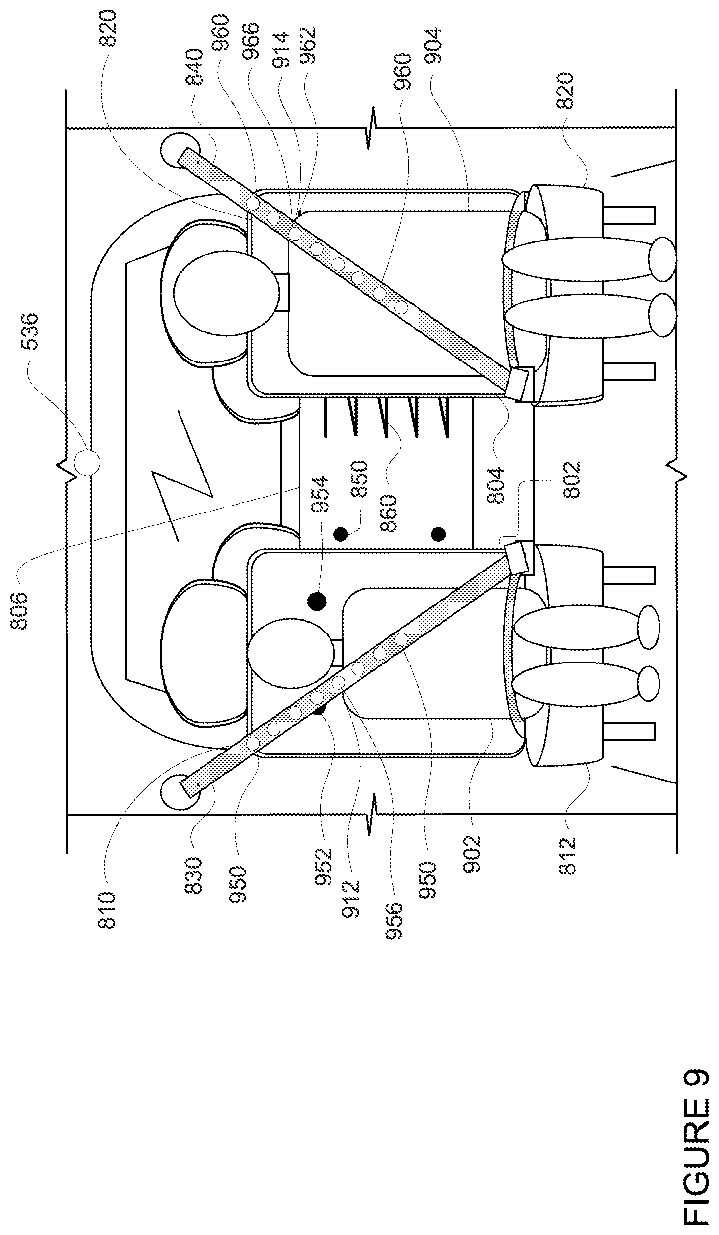 Patent US12099365 Figure 9 – Determining and responding to an internal status of a vehicle