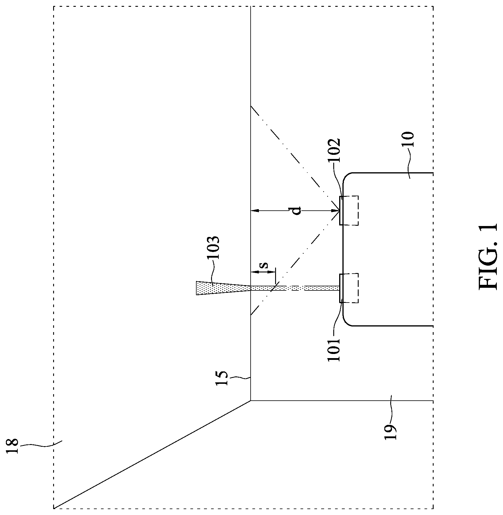 Patent US12099366 Figure 1 – System for obstacle detection