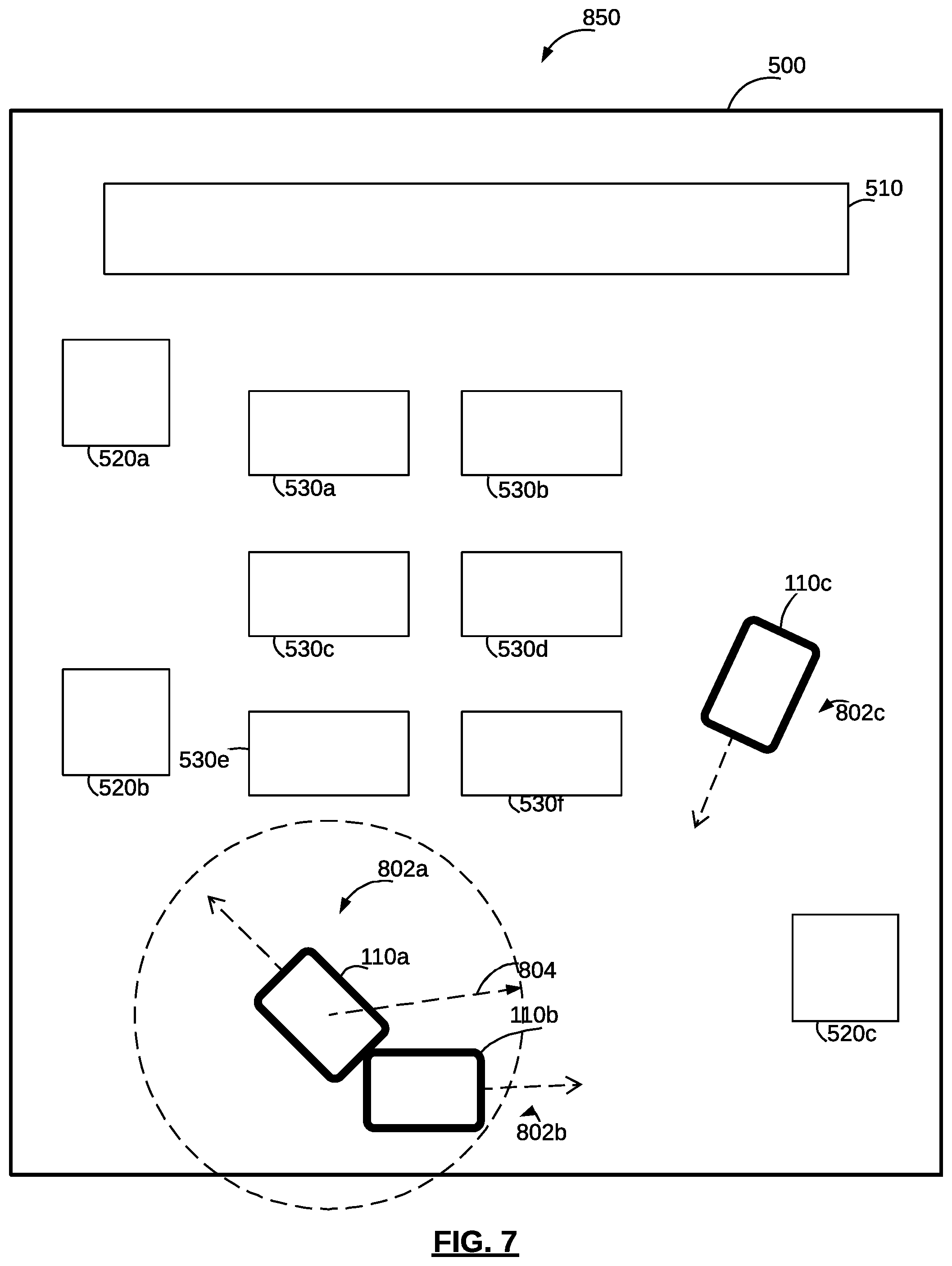 Patent US12099368 Figure 7 – Communication systems for self-driving vehicles, and methods of providing thereof