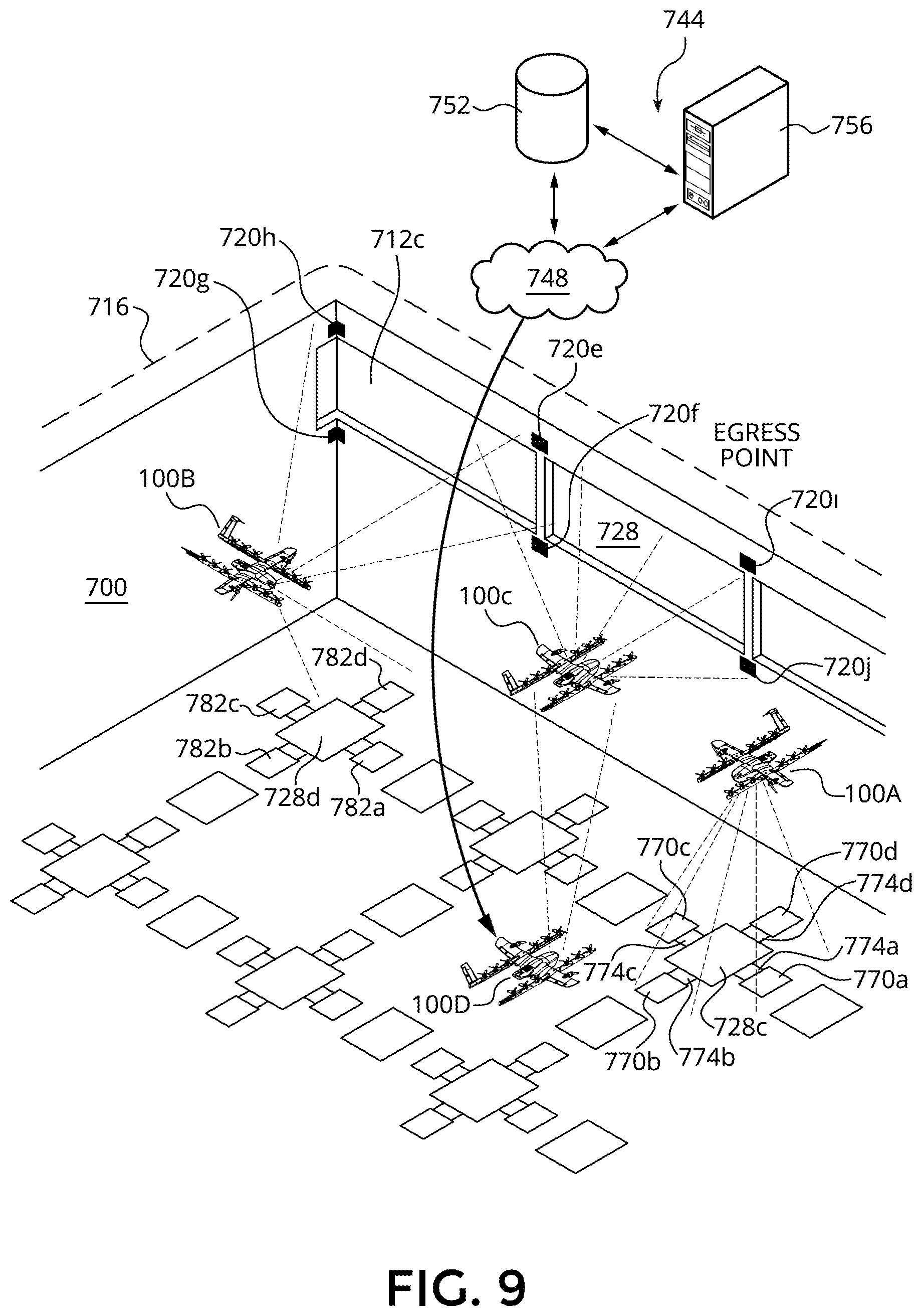 Patent US12099370 Figure 10 – Geo-fiducials for UAV navigation
