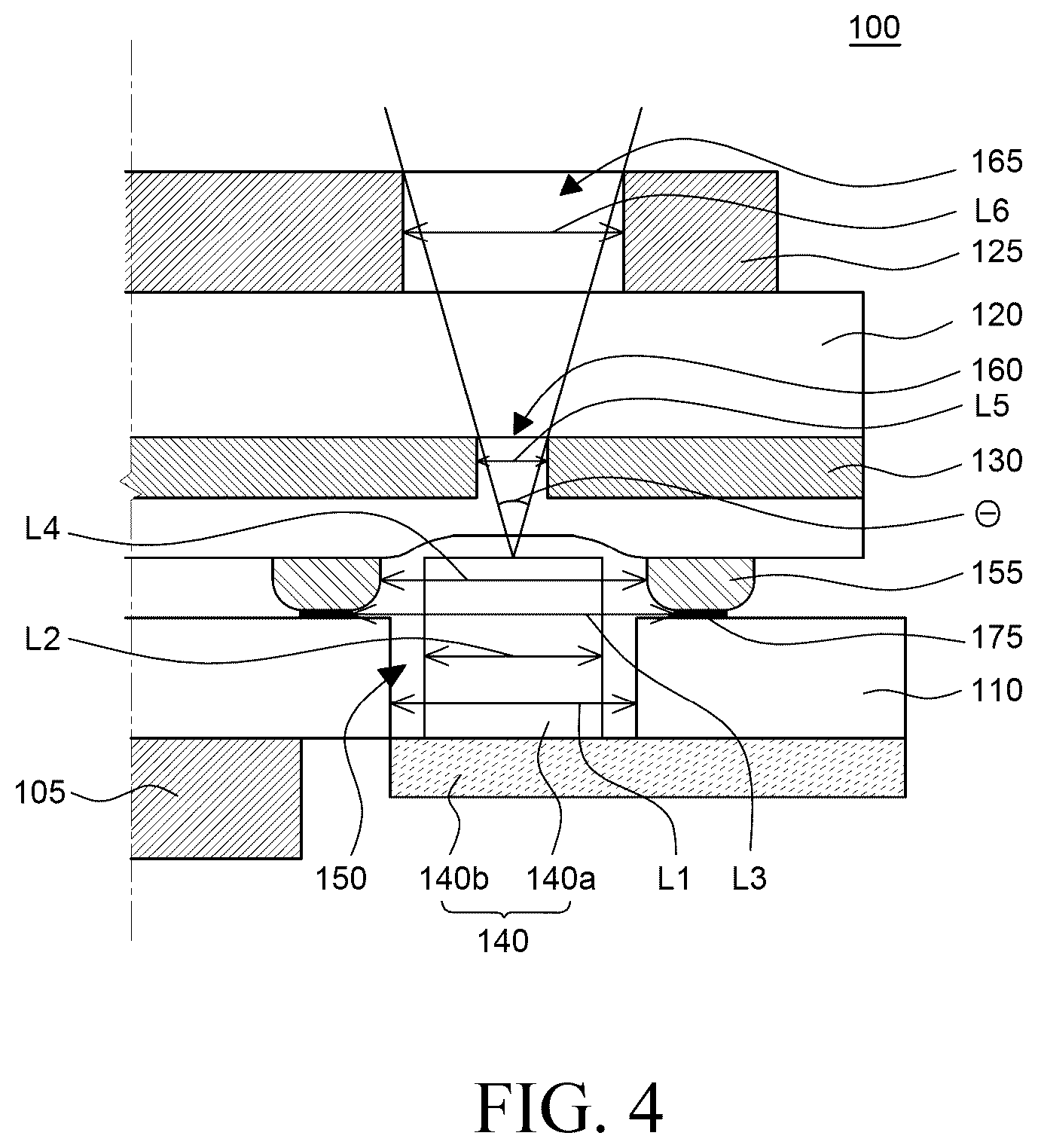 Patent US12099380 Figure 4 – Display apparatus comprising a camera module inserted into an opening of an array substrate that is supported by a lens hole guide