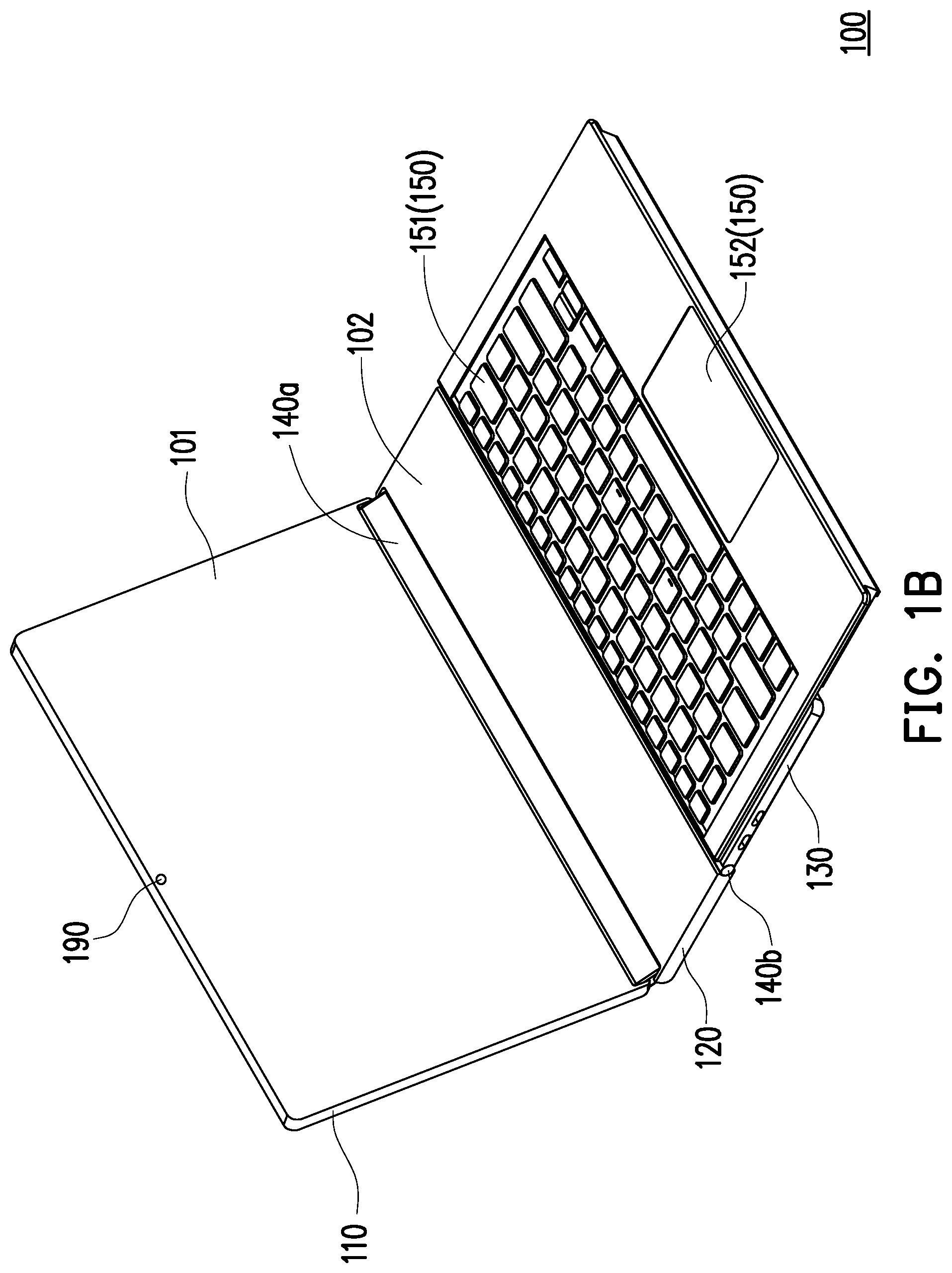 Patent US12099381 Figure 2 – Portable electronic device