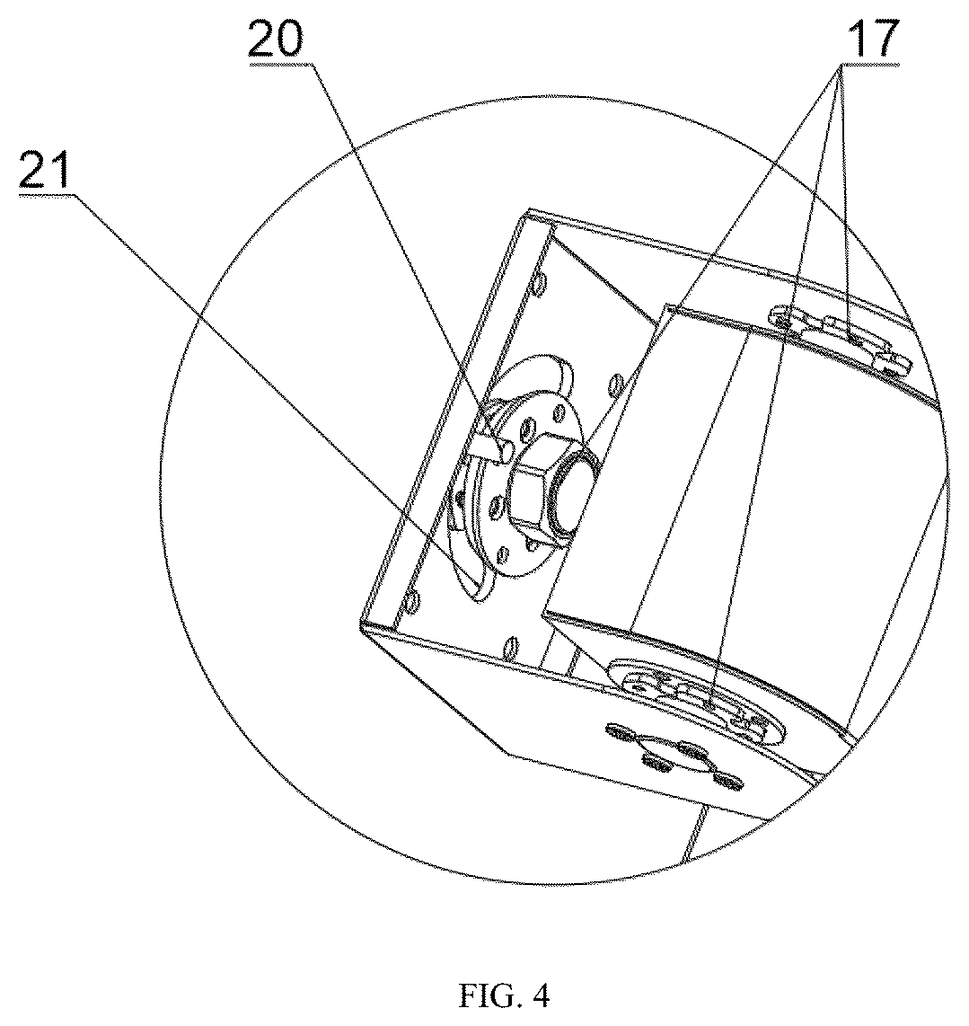 Patent US12099382 Figure 4 – Photographic device holder convenient for angle adjustment and tablet computer replacement