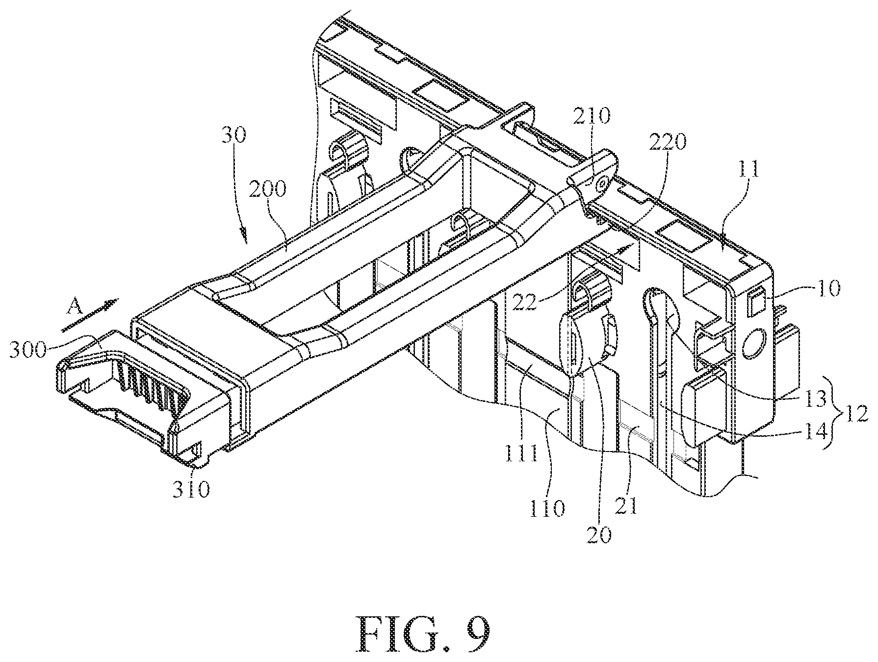 Patent US12099384 Figure 9 – Mount bracket, storage device assembly, and server