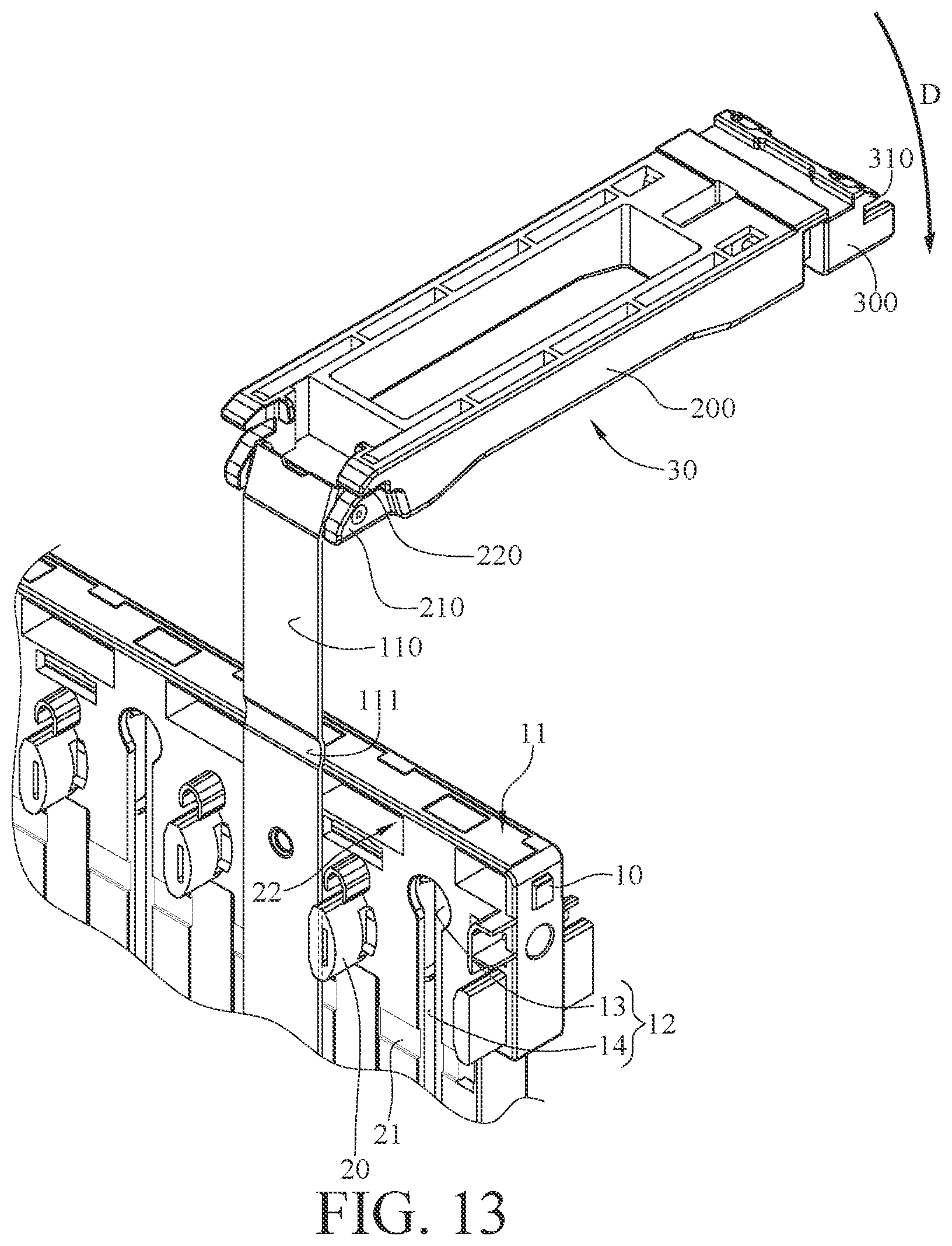 Patent US12099384 Figure 13 – Mount bracket, storage device assembly, and server
