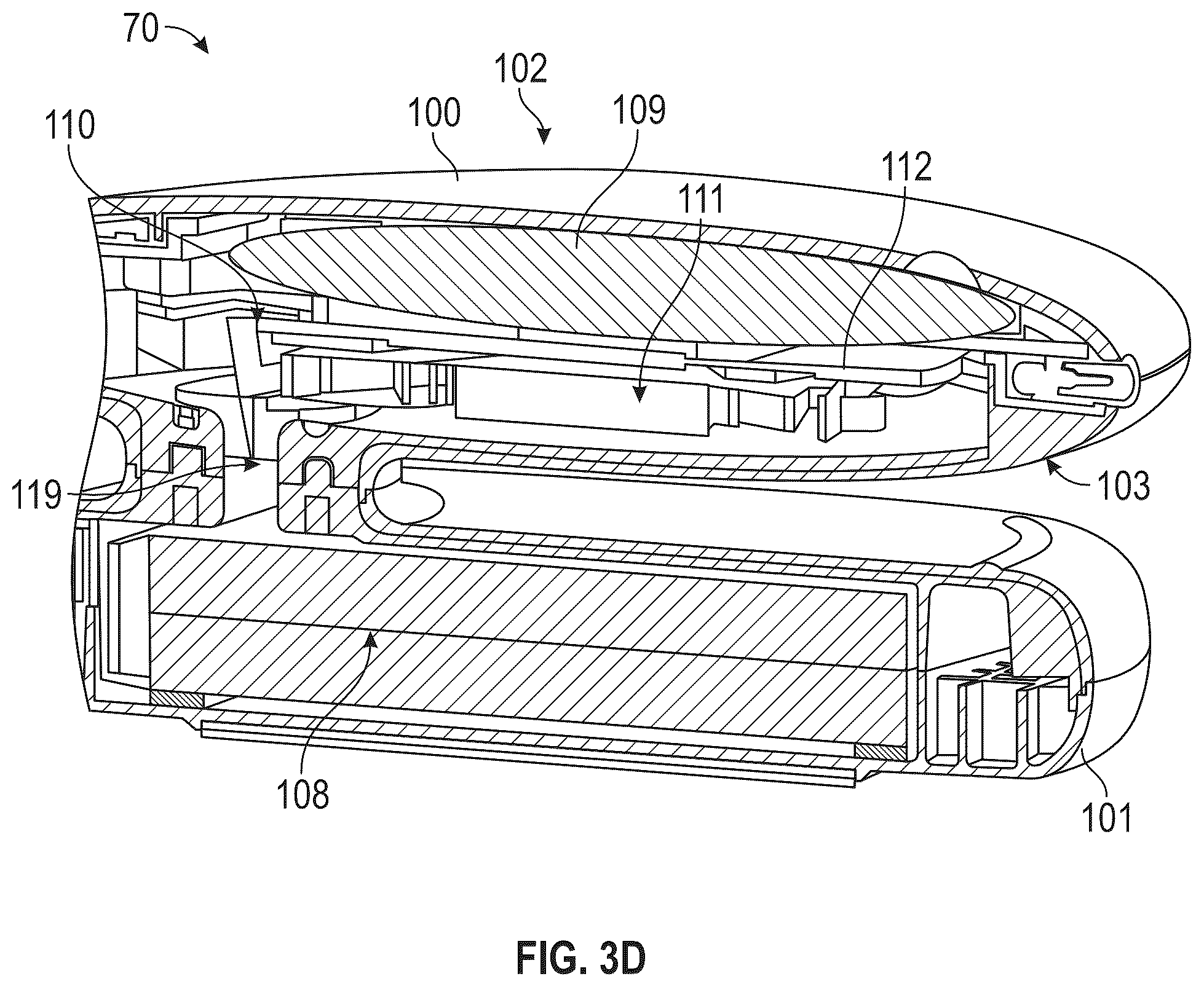 Patent US12099386 Figure 8 – Thermal management system for electronic device