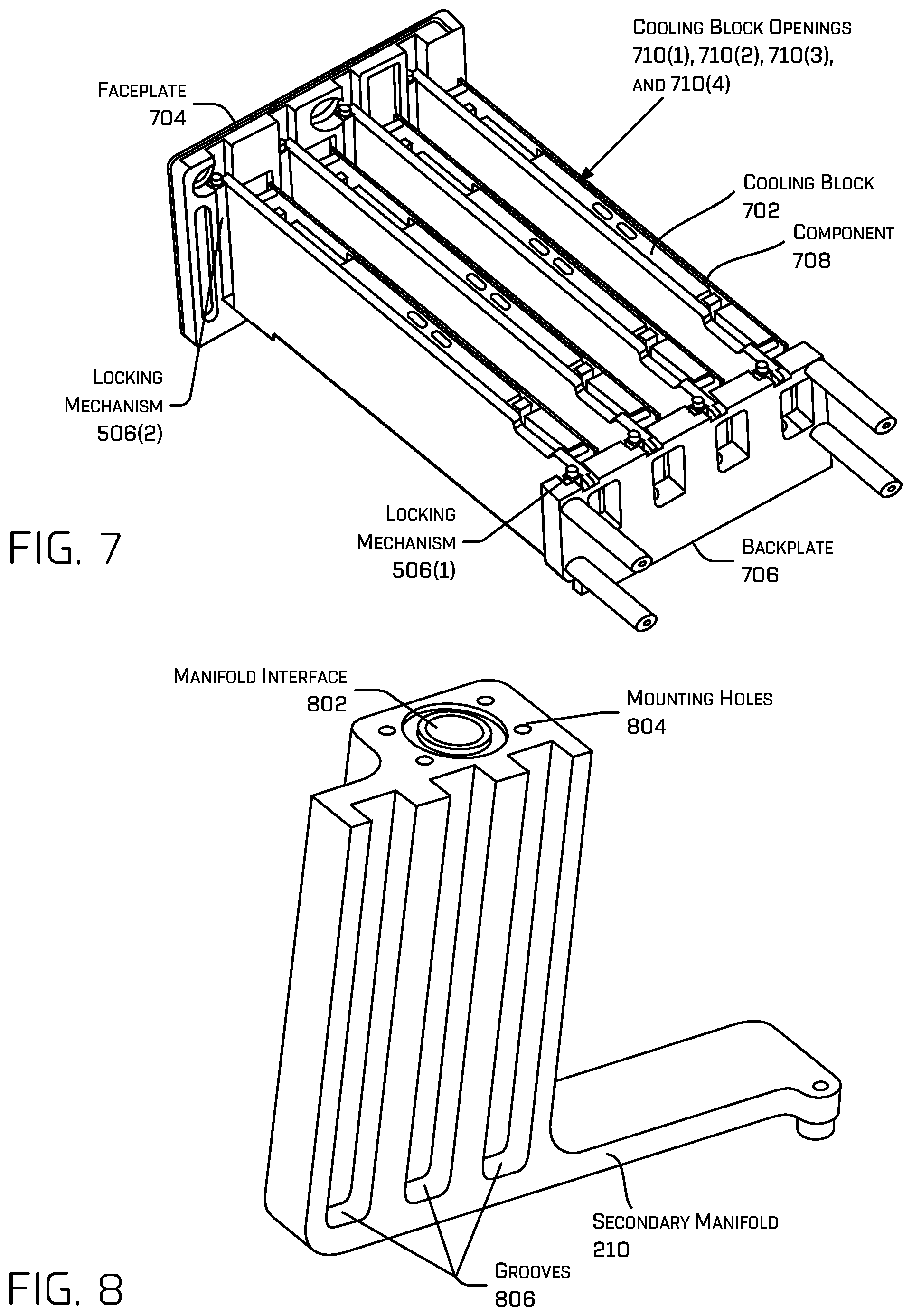 Patent US12099387 Figure 7 – Redundant computer cooling architecture