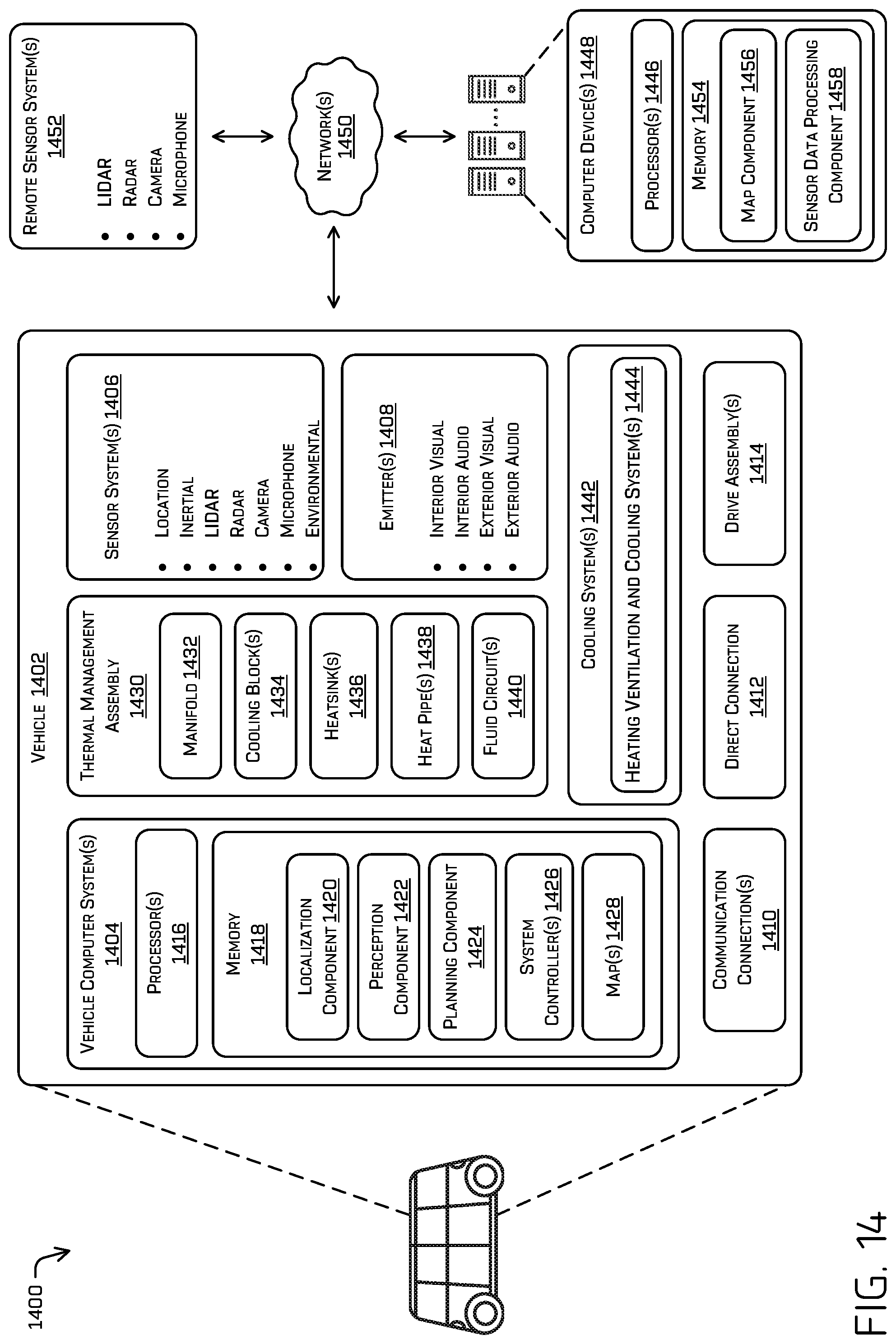 Patent US12099387 Figure 13 – Redundant computer cooling architecture