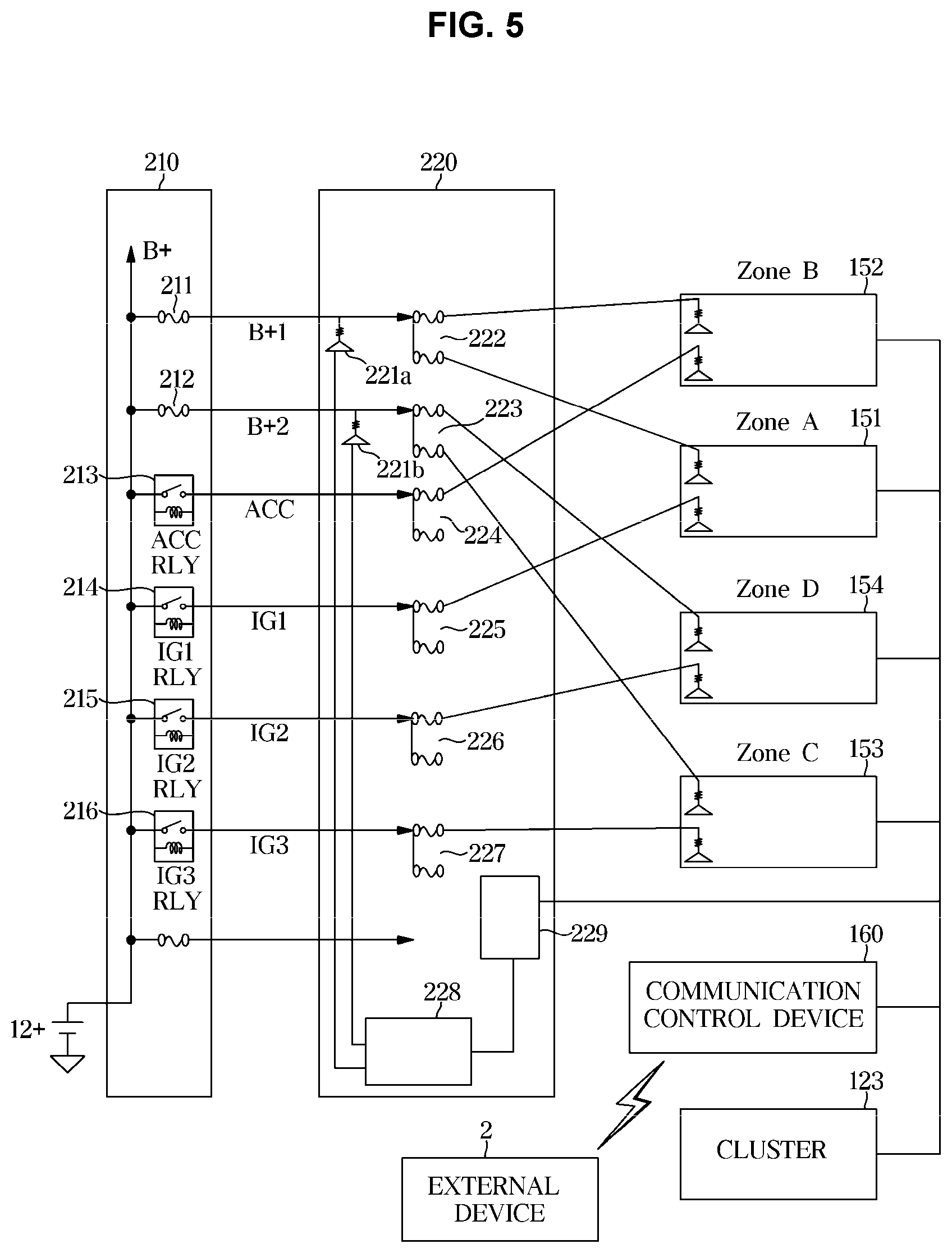 Patent US12099393 Figure 5 – Power management apparatus and vehicle having the same