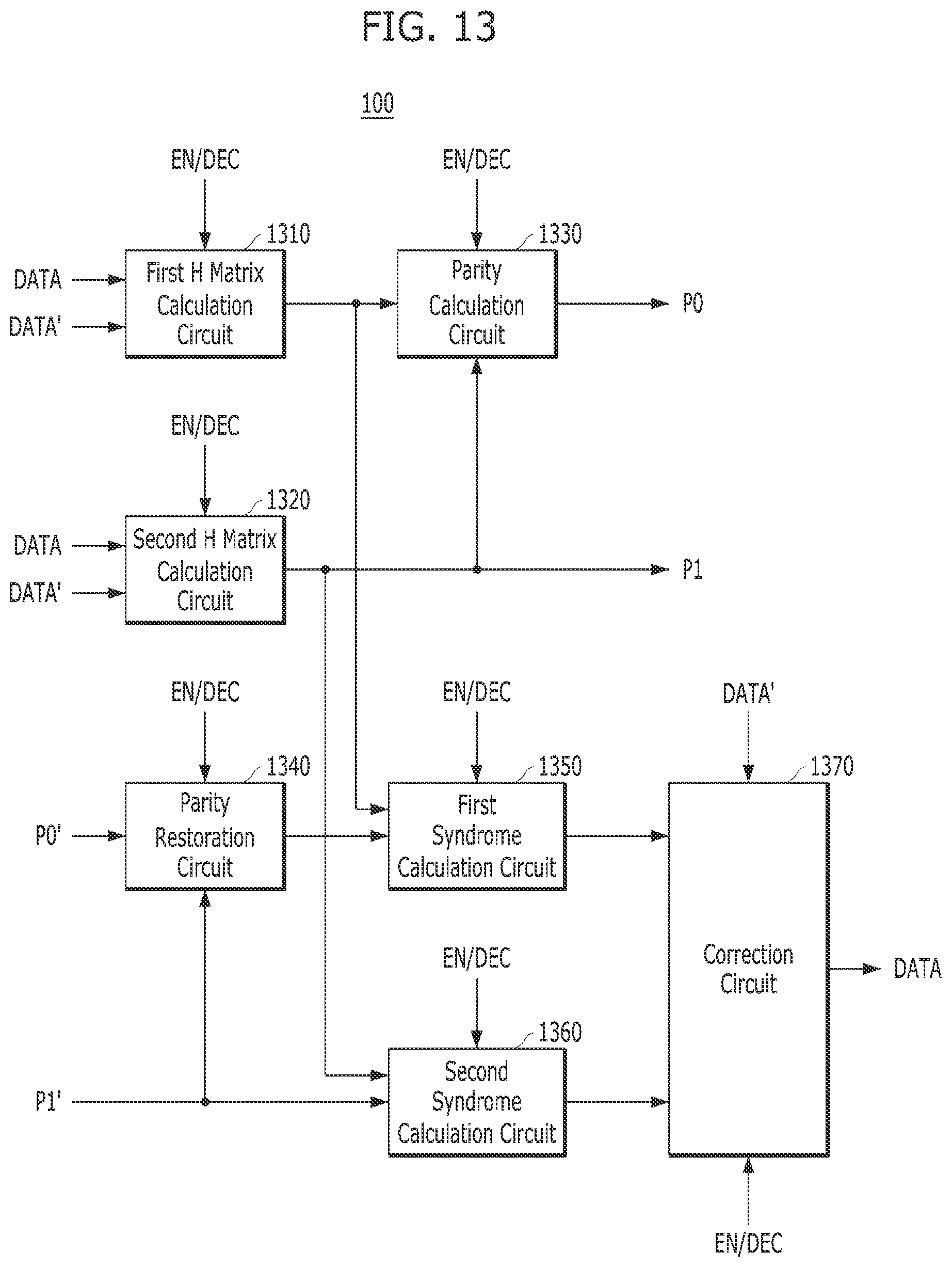 Patent US12099411 Figure 13 – Error processing circuit, memory and operation method of the memory