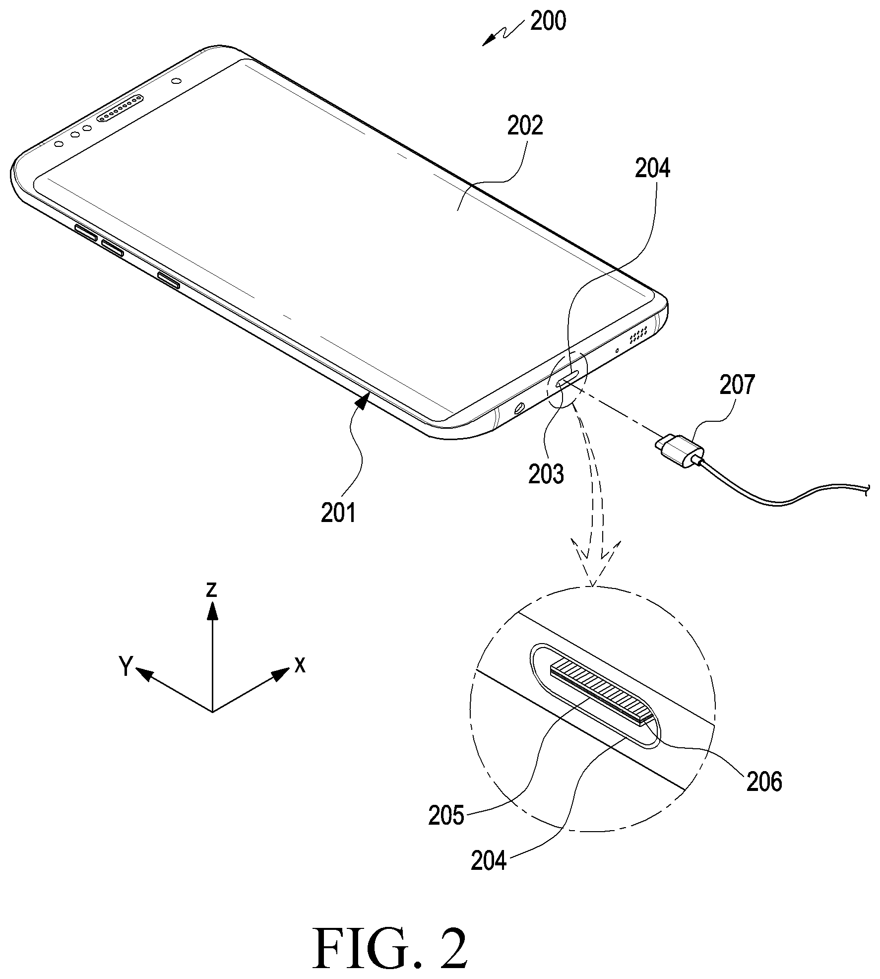 Patent US12099423 Figure 2 – Method for preventing malfunction of connector and electronic device having connector