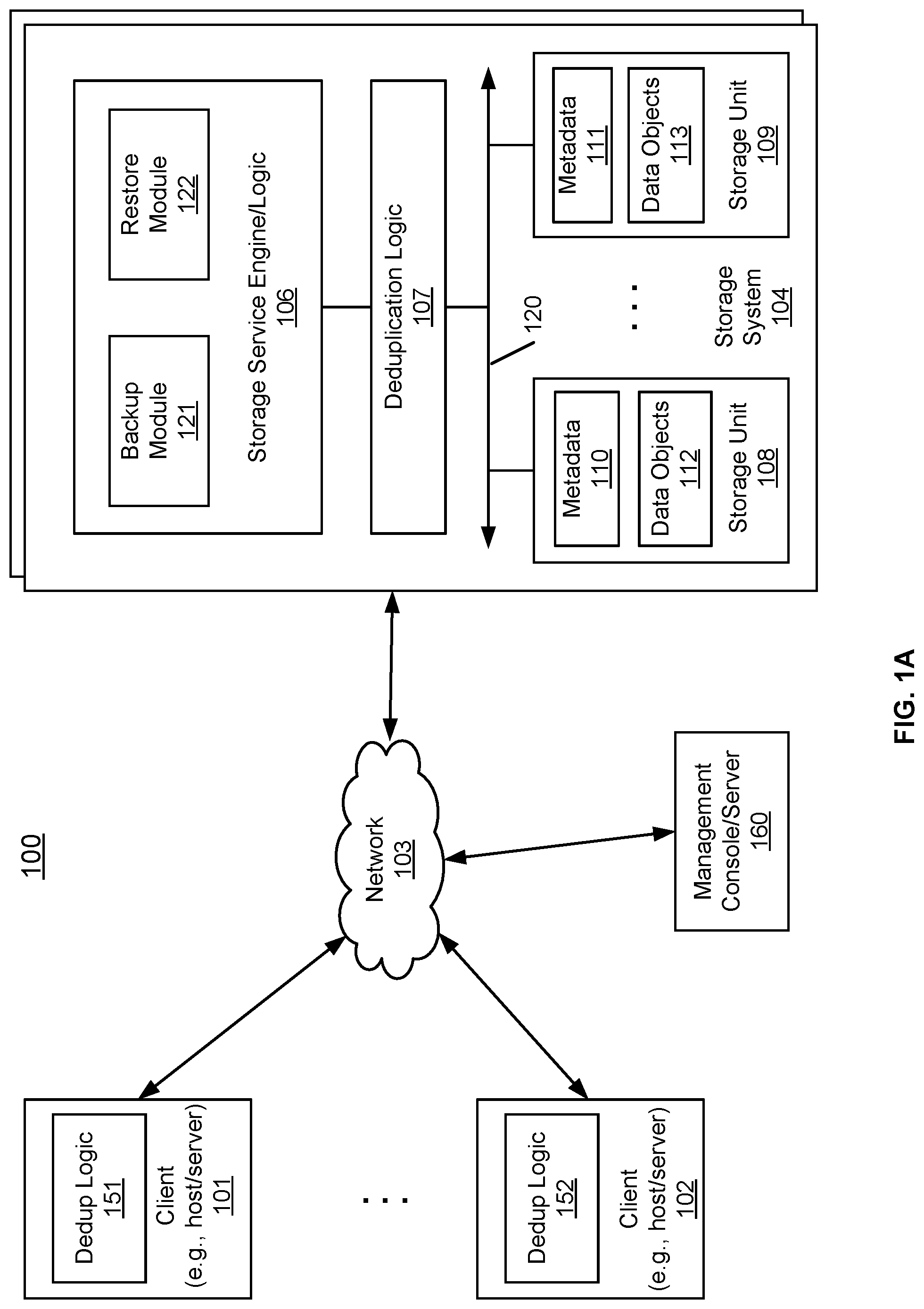Patent US12099442 — Automatic movement of deduped data to archival tiers of cloud storage based on access patterns — Figure 1