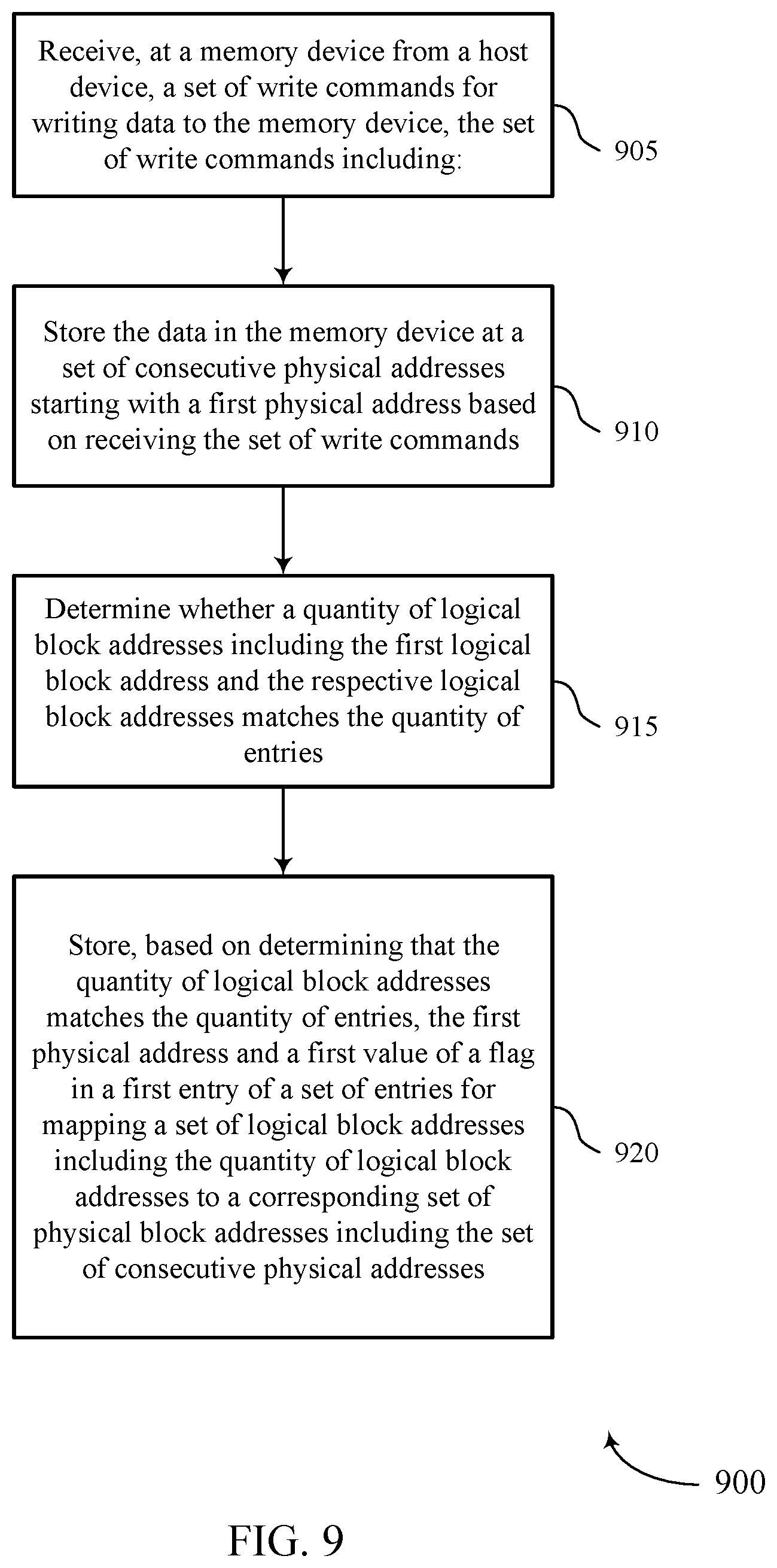 Patent US12099449 Figure 9 – Using a flag to indicate whether a mapping entry points to sequentially stored data