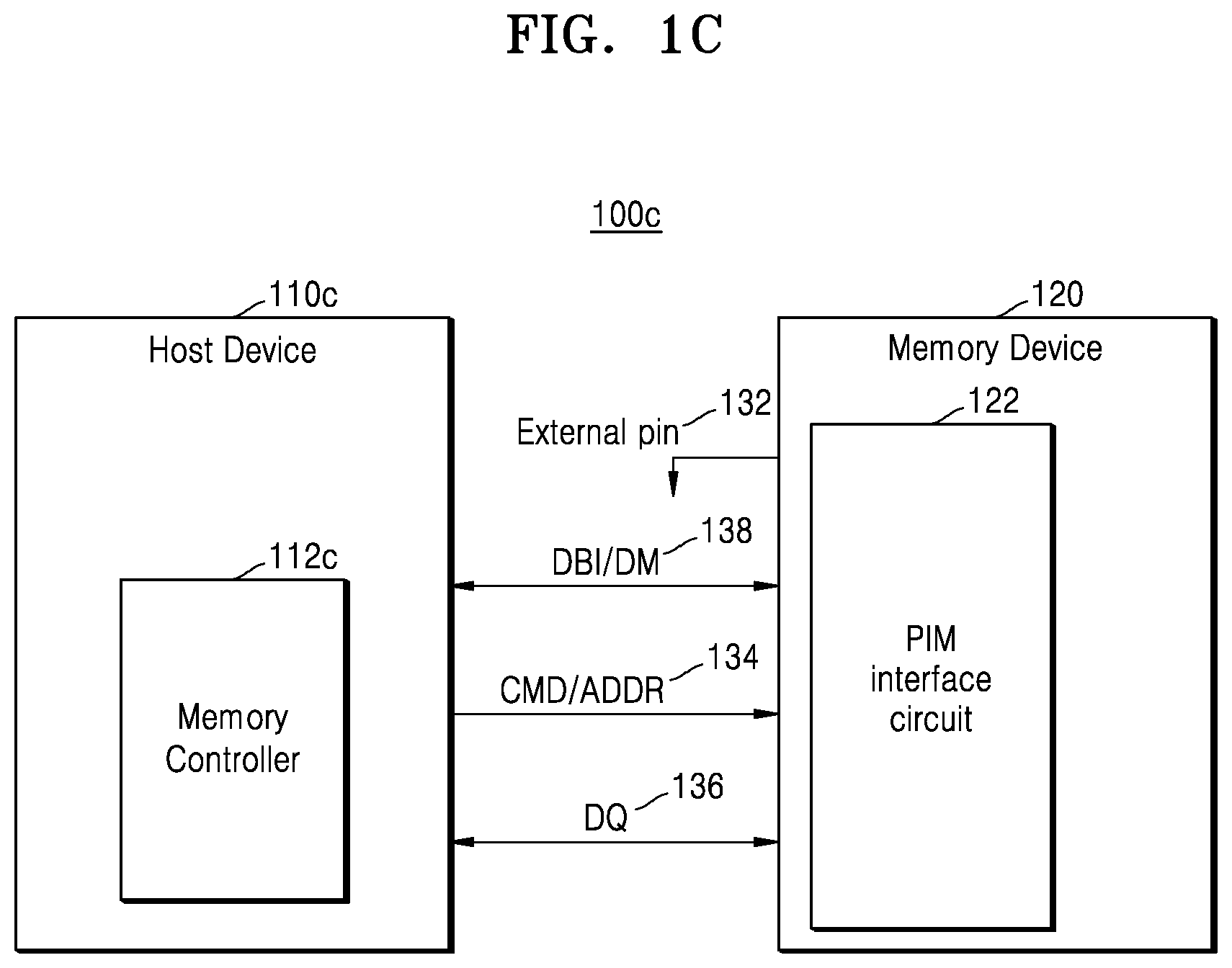 Patent US12099455 Figure 3 – Memory device with internal processing interface