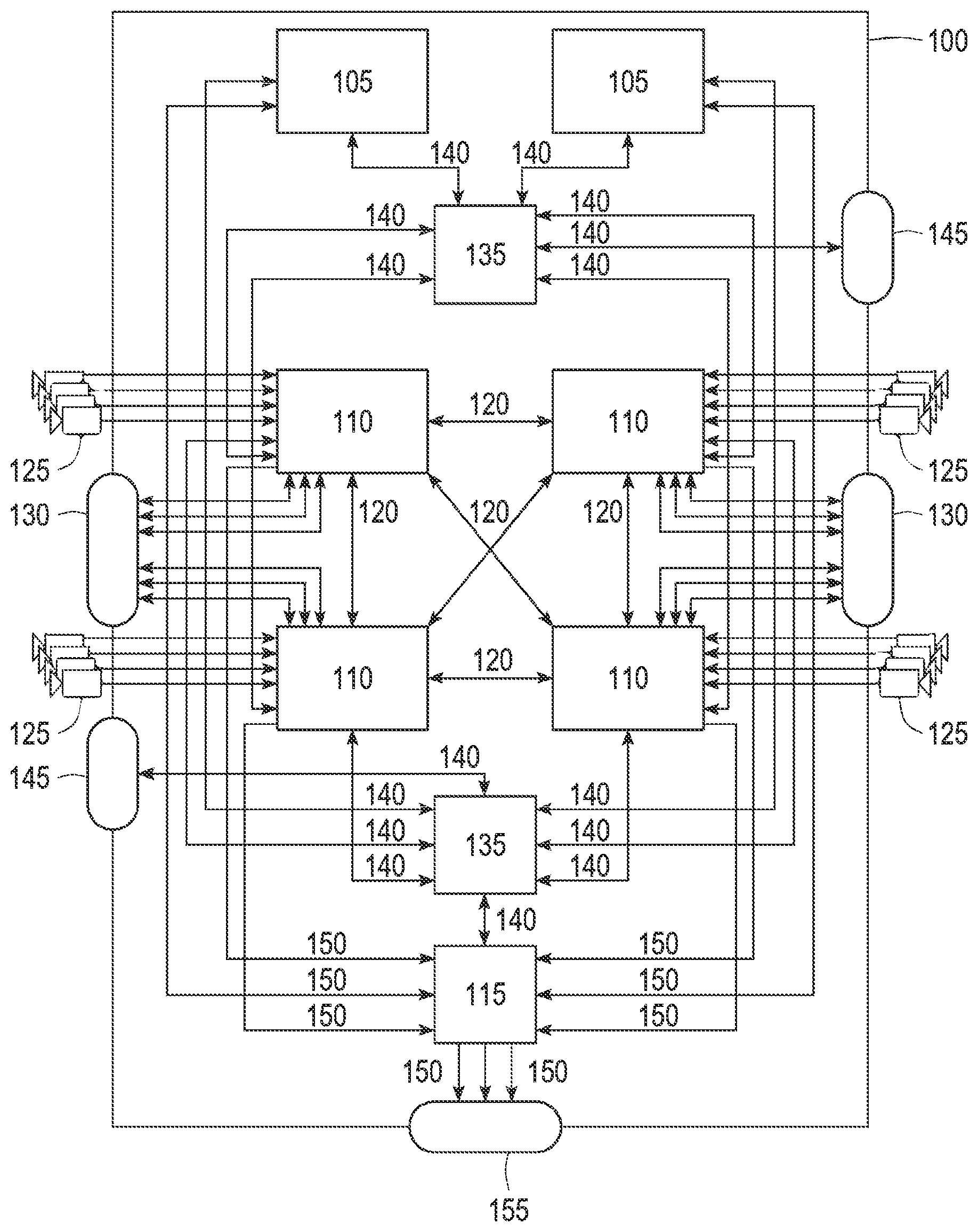 Patent US12099464 Figure 1 – Processing system for a vehicle