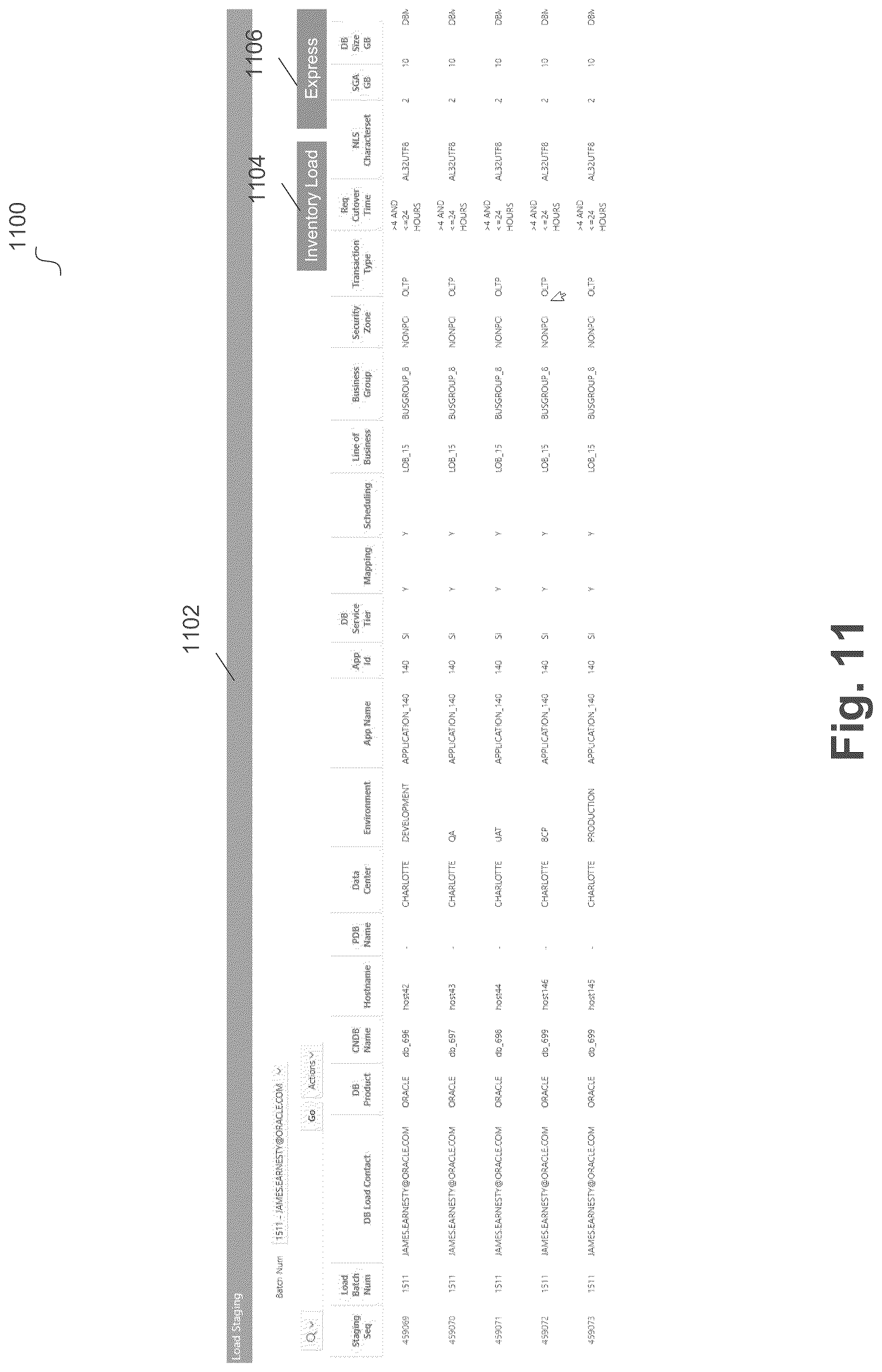 Patent US12099483 Figure 11 – Rules based scheduling and migration of databases using complexity and weight