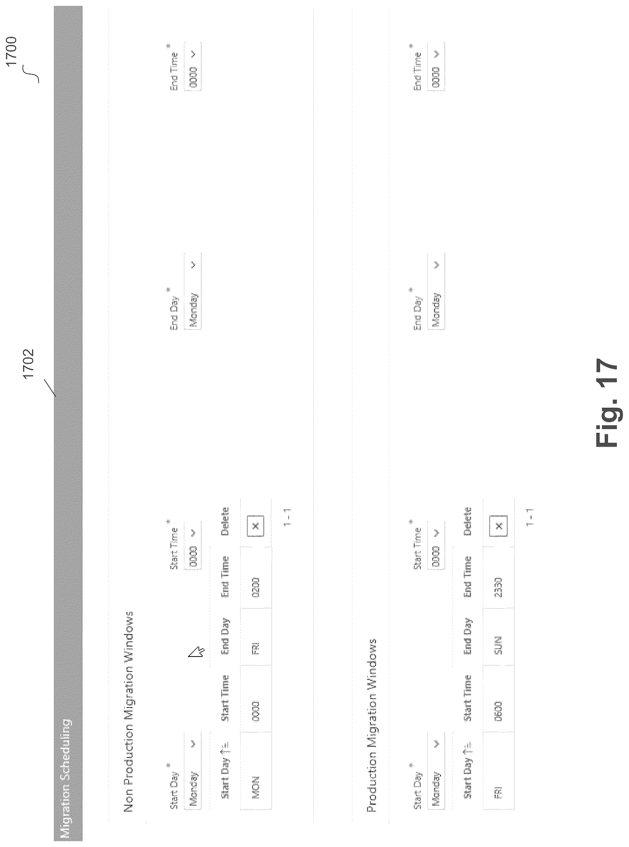 Patent US12099483 Figure 17 – Rules based scheduling and migration of databases using complexity and weight