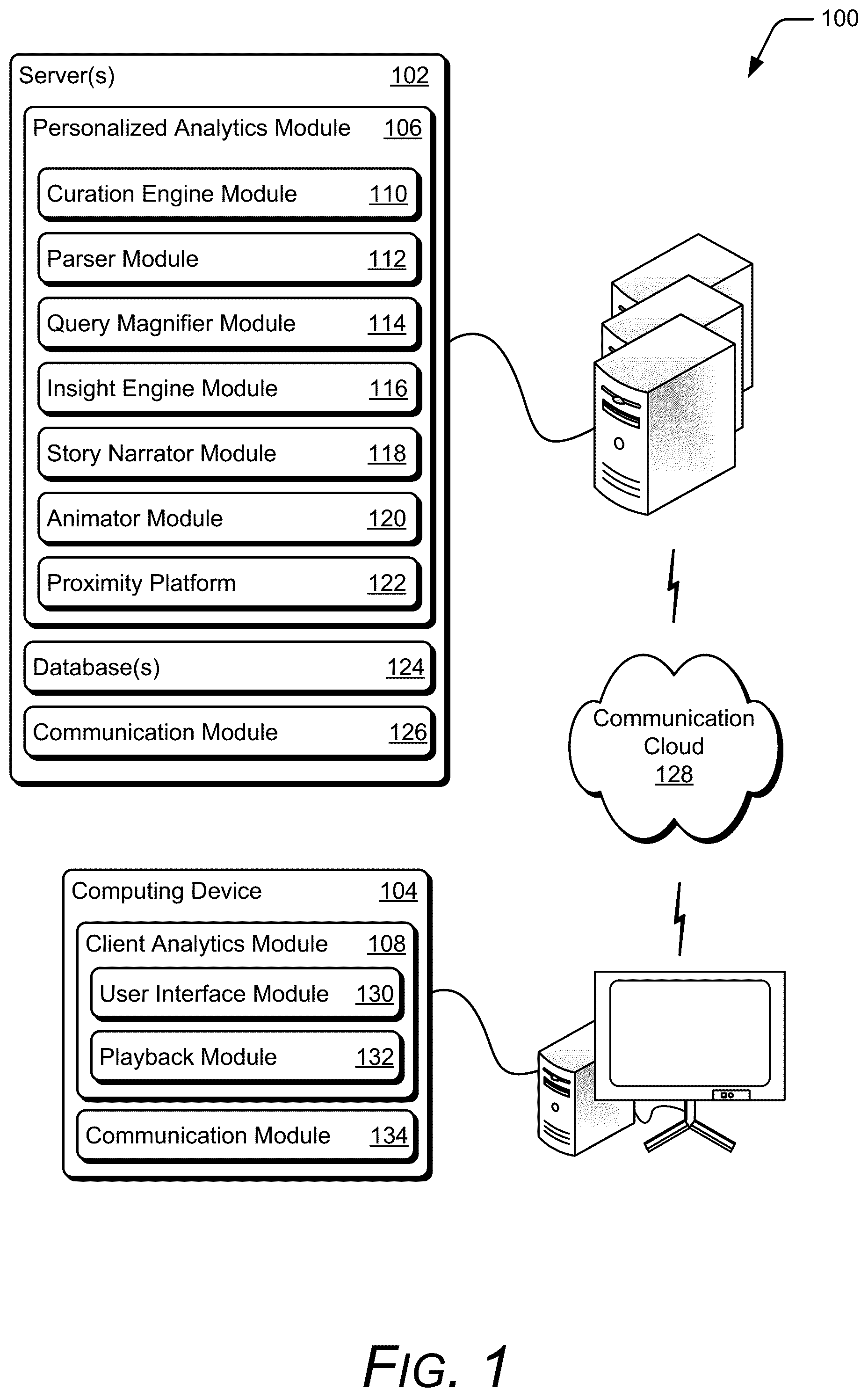 Patent US12099500 — Processing a logical query — Figure 1