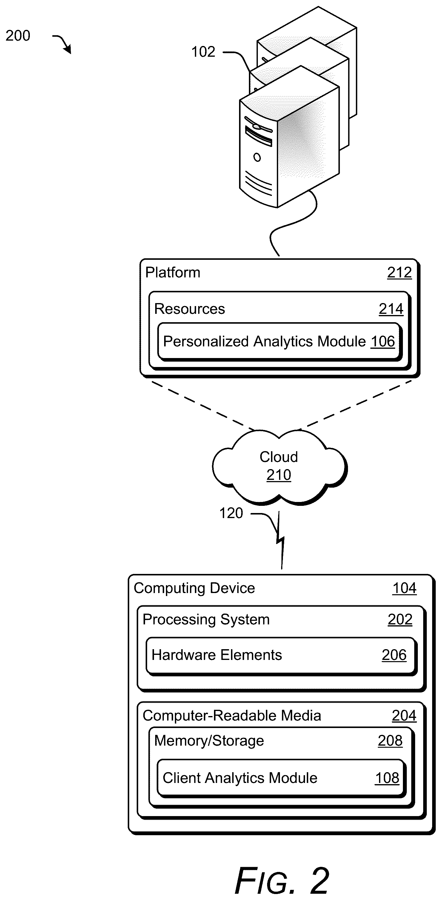Patent US12099500 Figure 2 – Processing a logical query