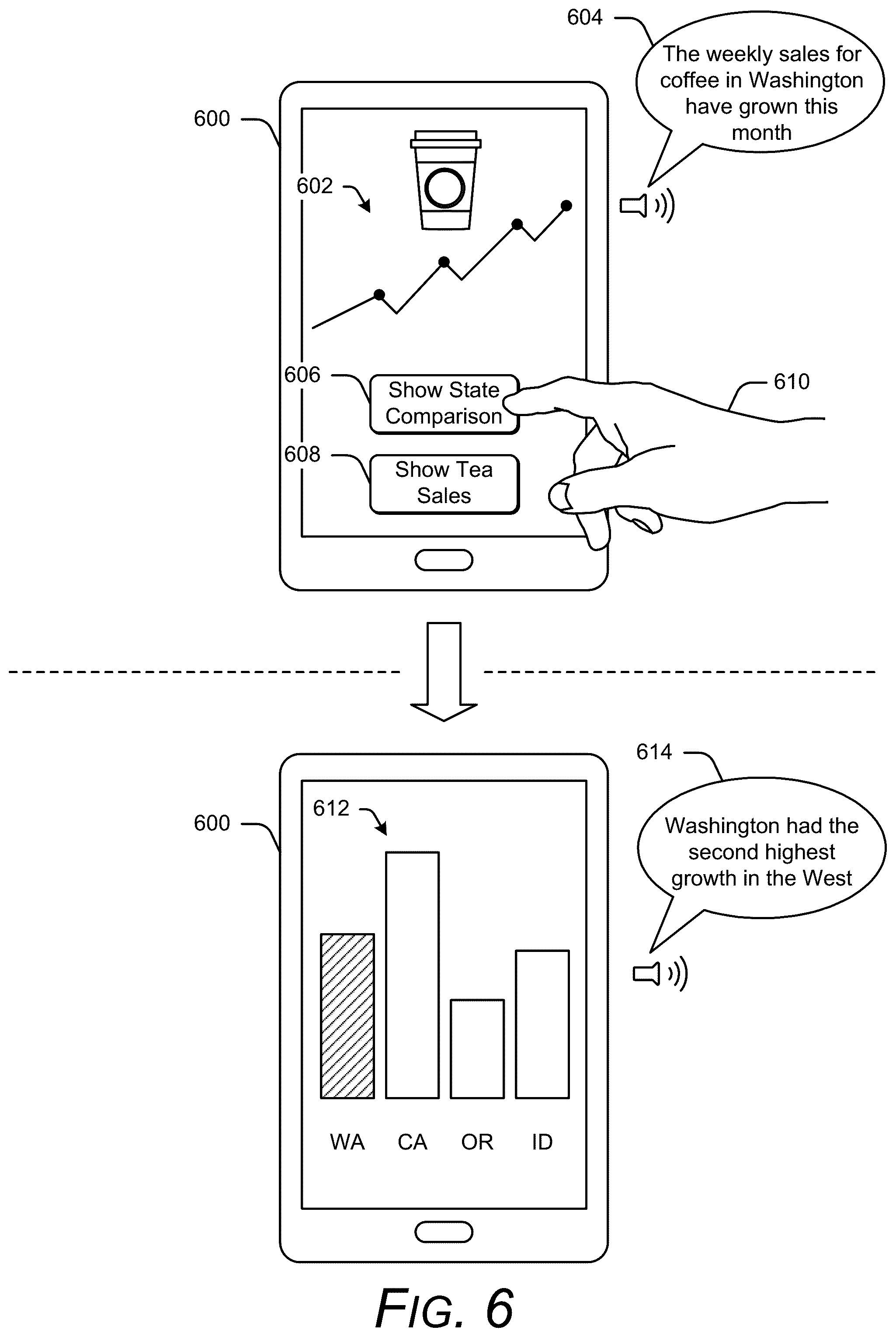 Patent US12099500 Figure 8 – Processing a logical query