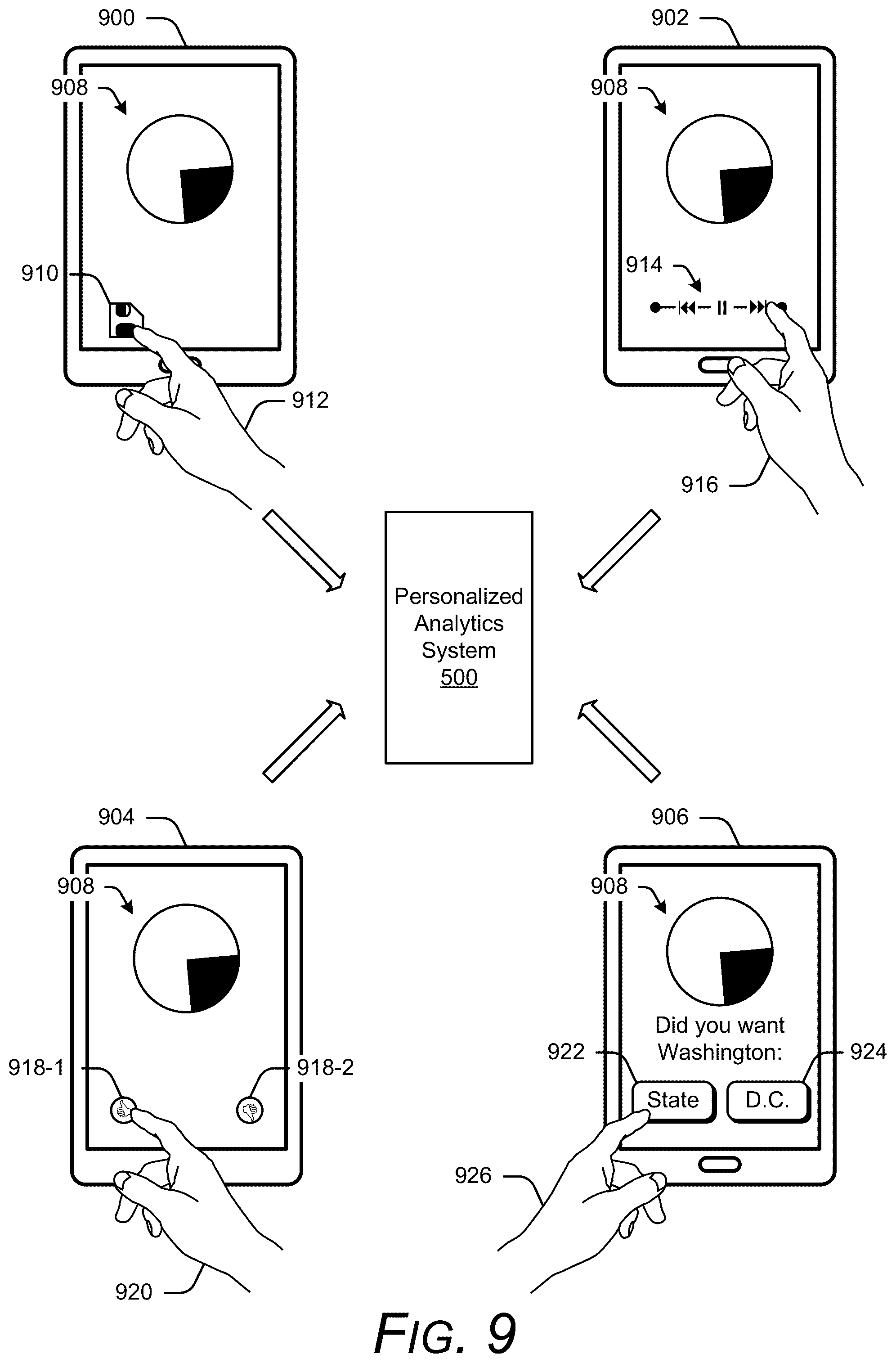 Patent US12099500 Figure 12 – Processing a logical query