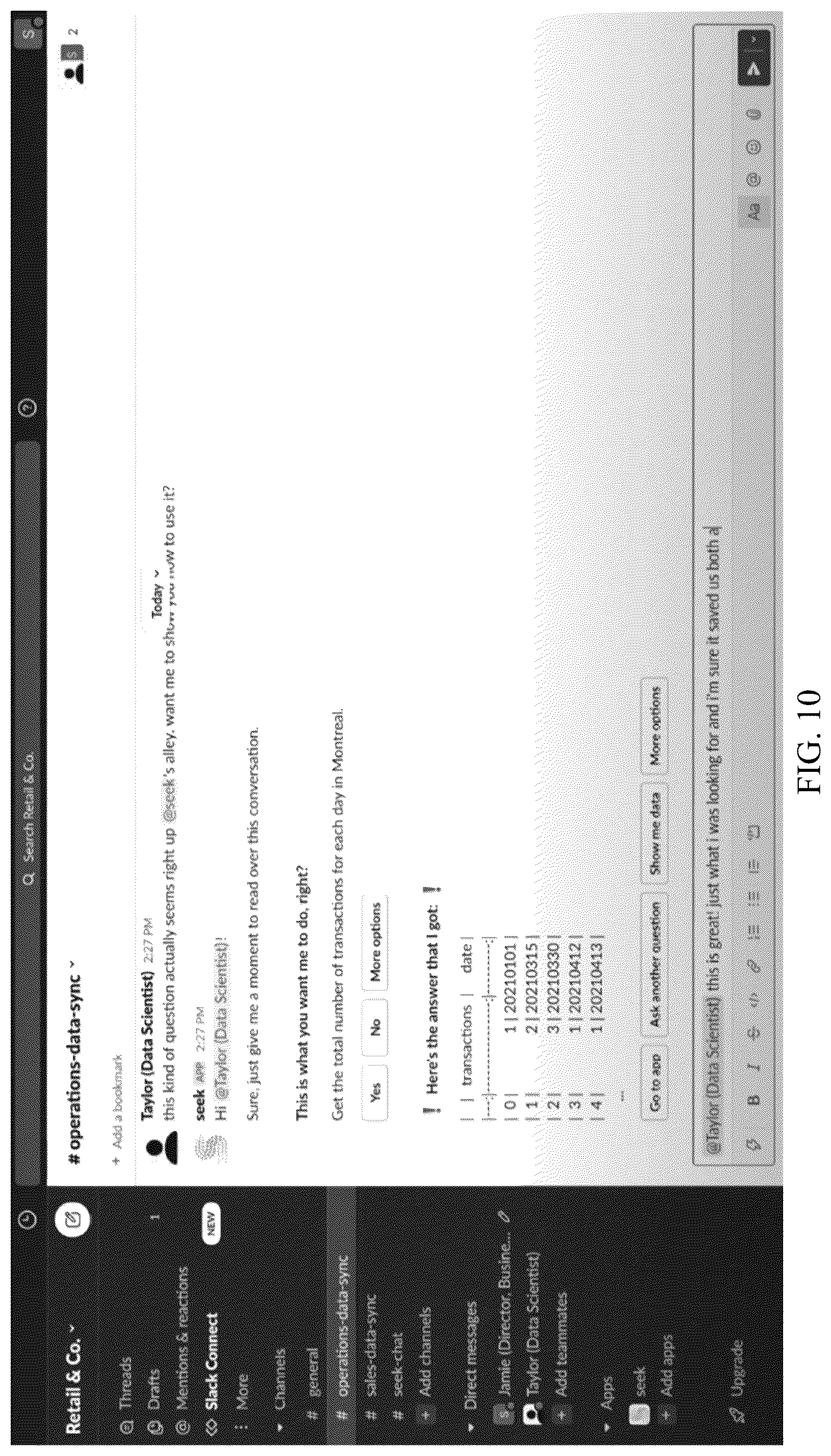 Patent US12099502 Figure 12 – NLP methods and systems for querying data sets
